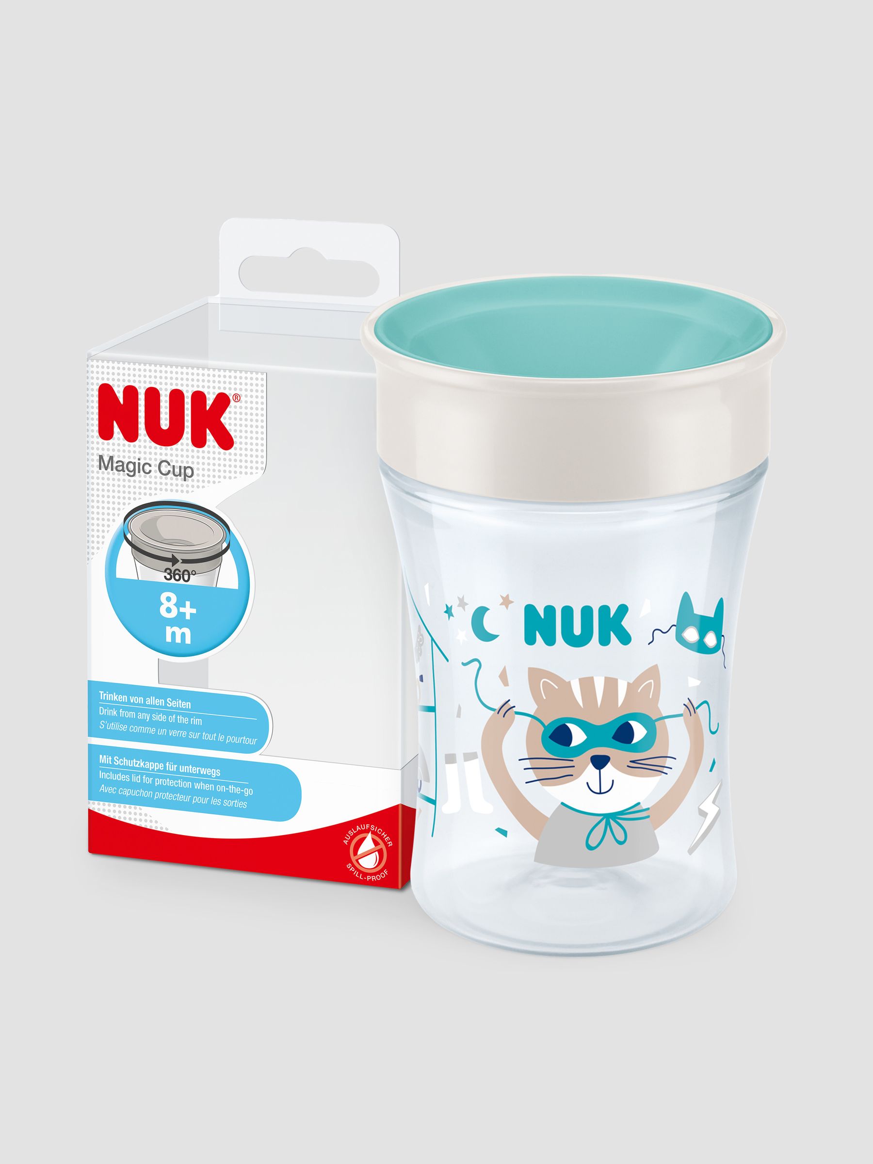 Green NUK Cat Magic Sippy Cup