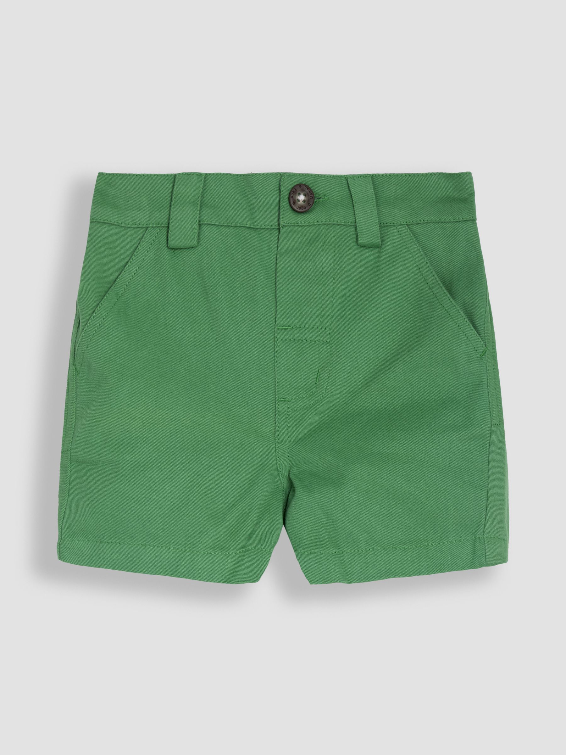 Green Twill Chino Shorts