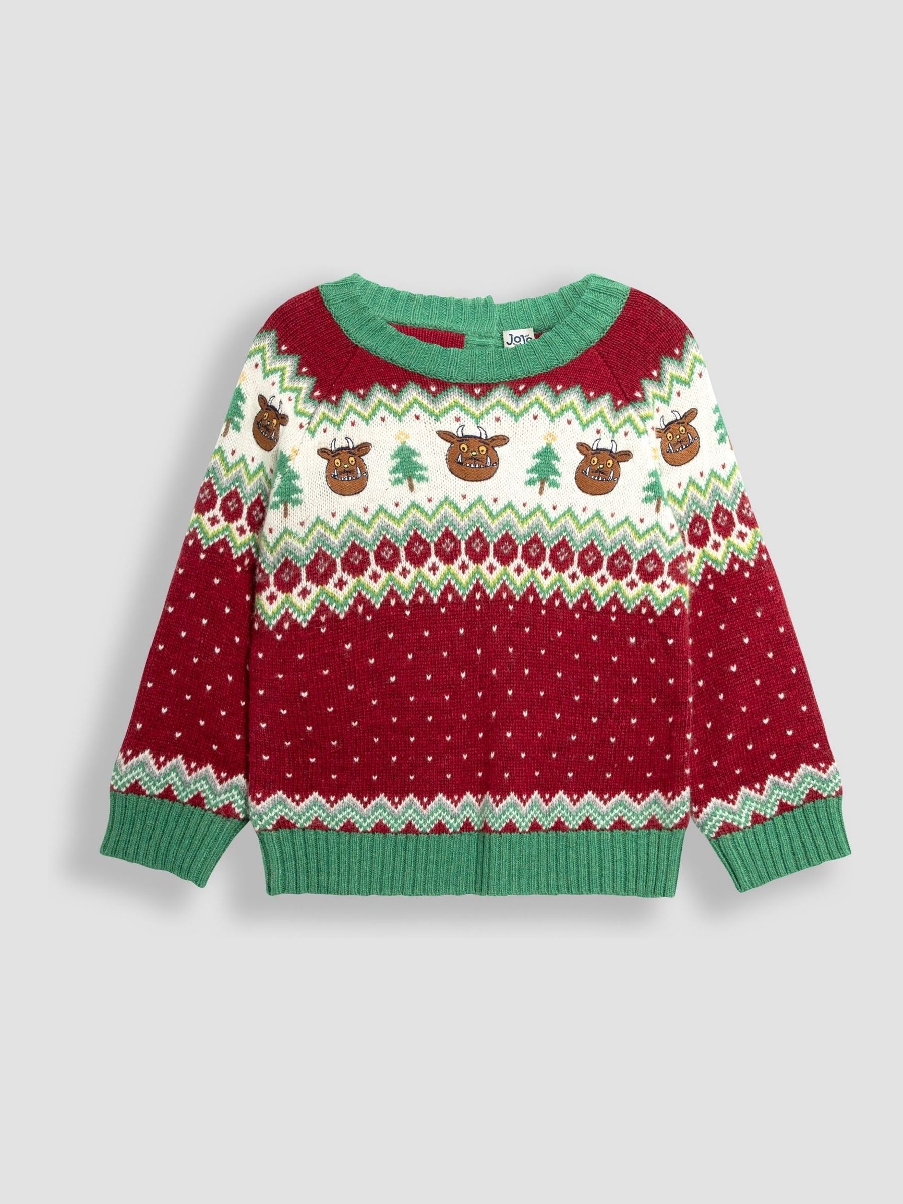 Red The Gruffalo Christmas Fairisle Pattern Jumper