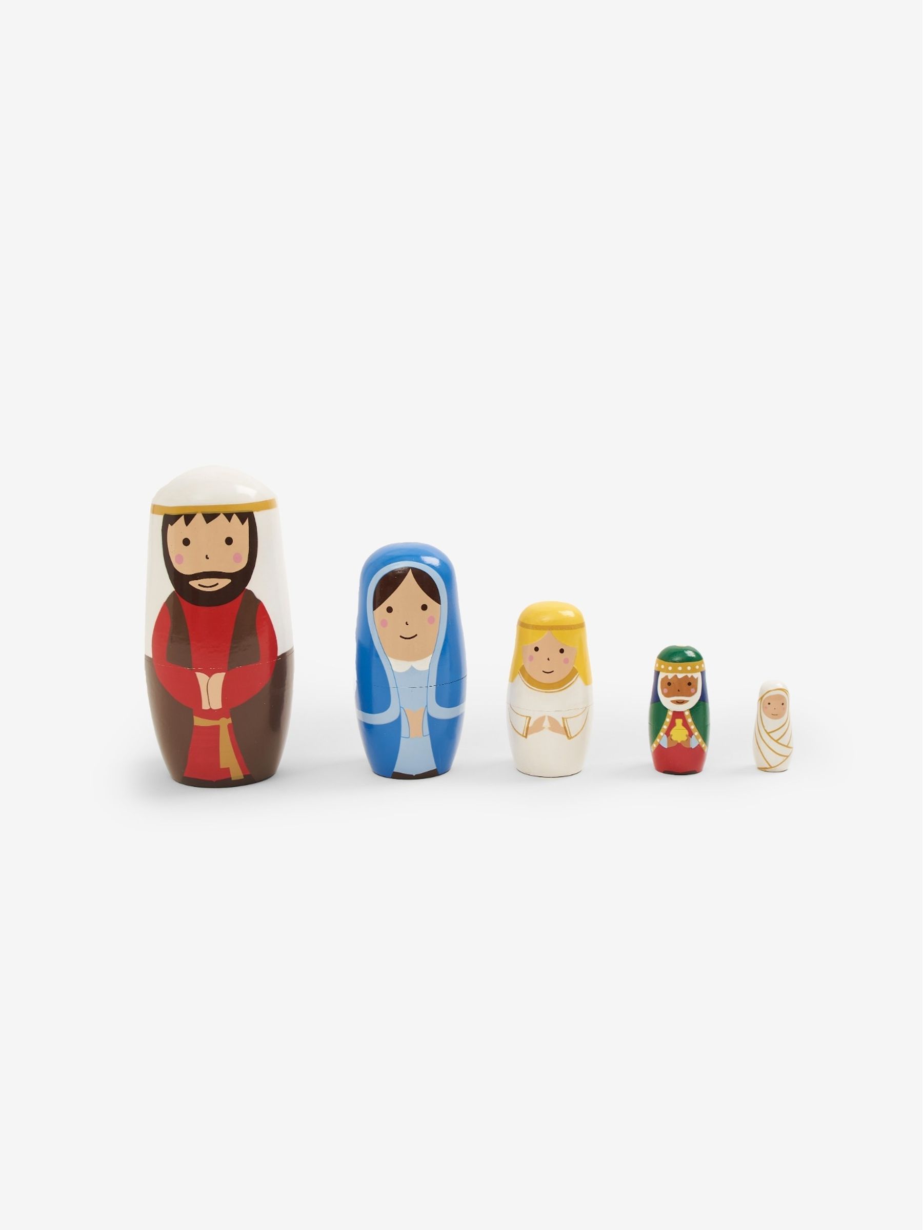 Nativity Wooden Nesting Dolls