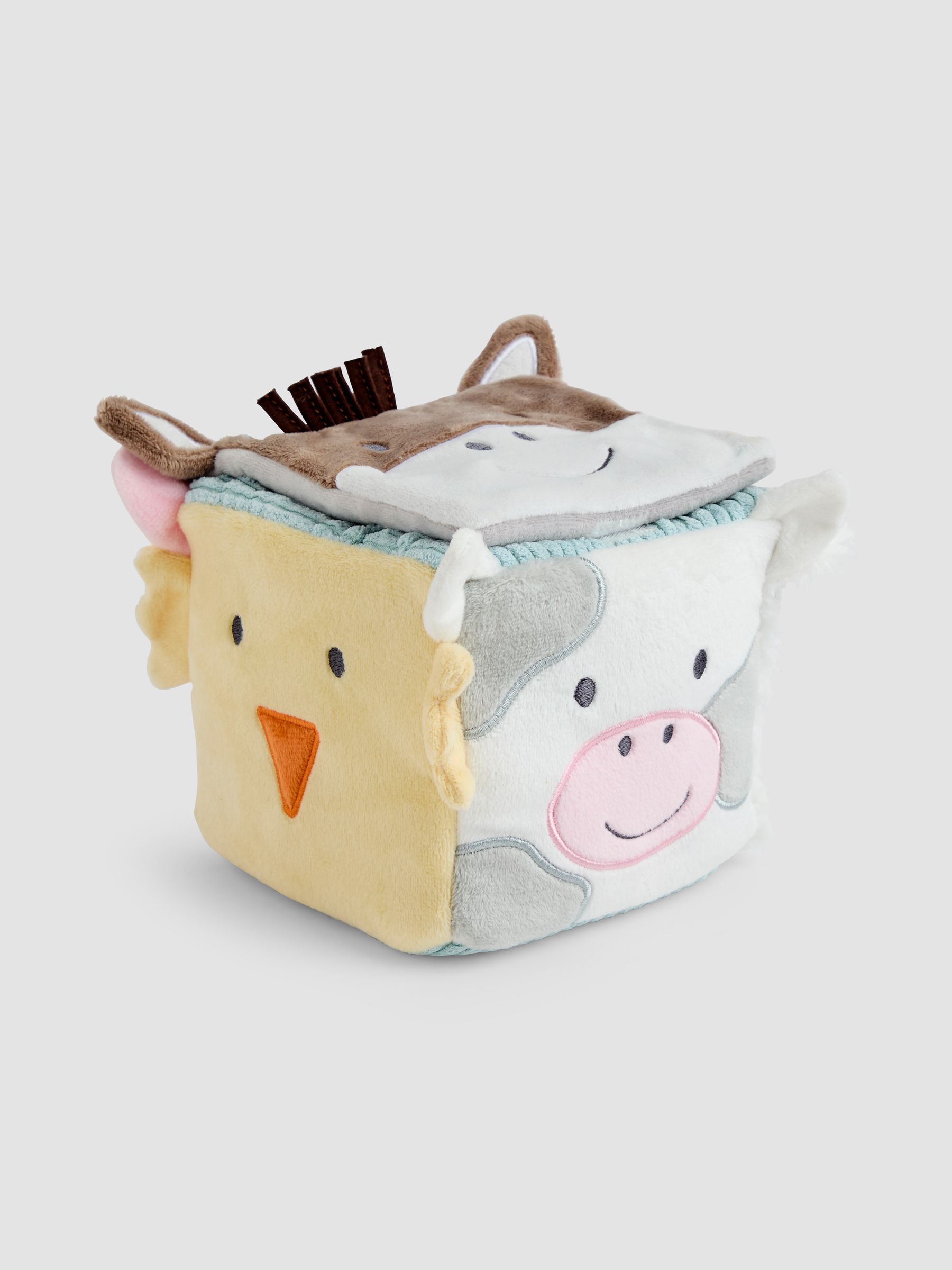 Farm Plush Activity Cube