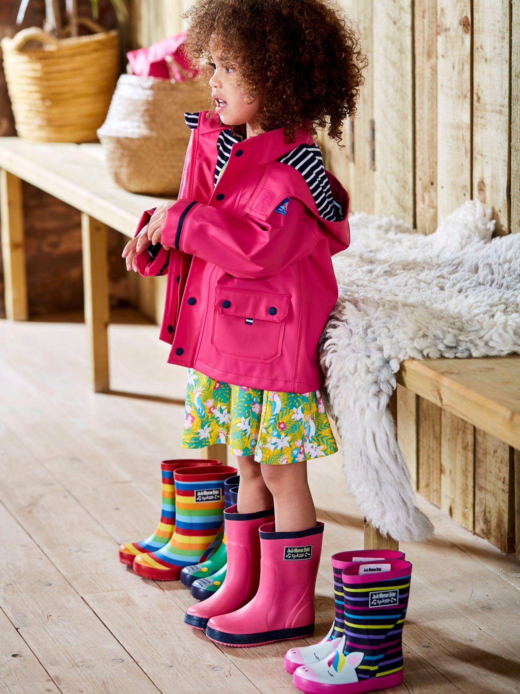 Fuchsia Pink Waterproof Fishermans Jacket