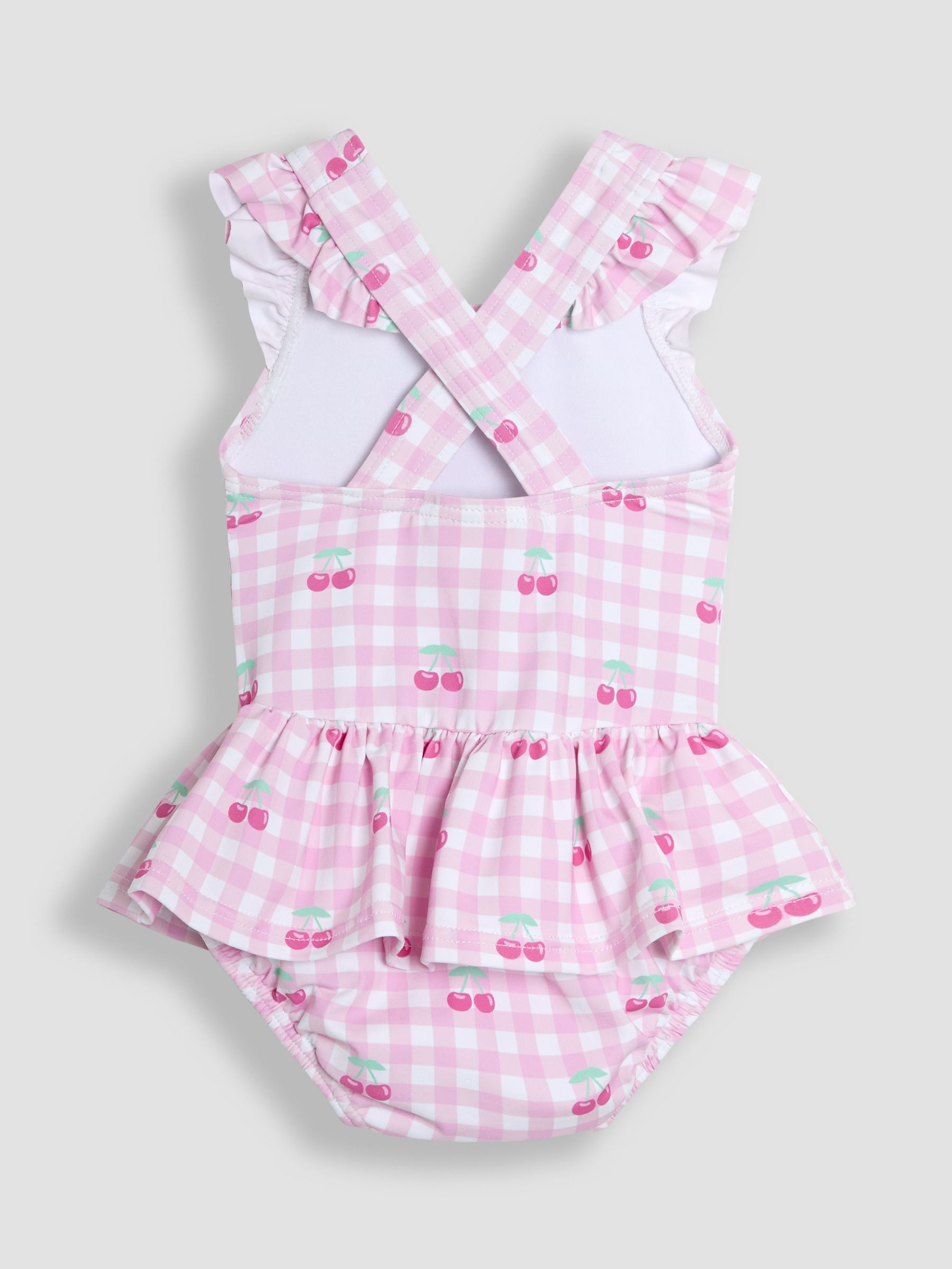 Gingham Swimsuit with Nappy