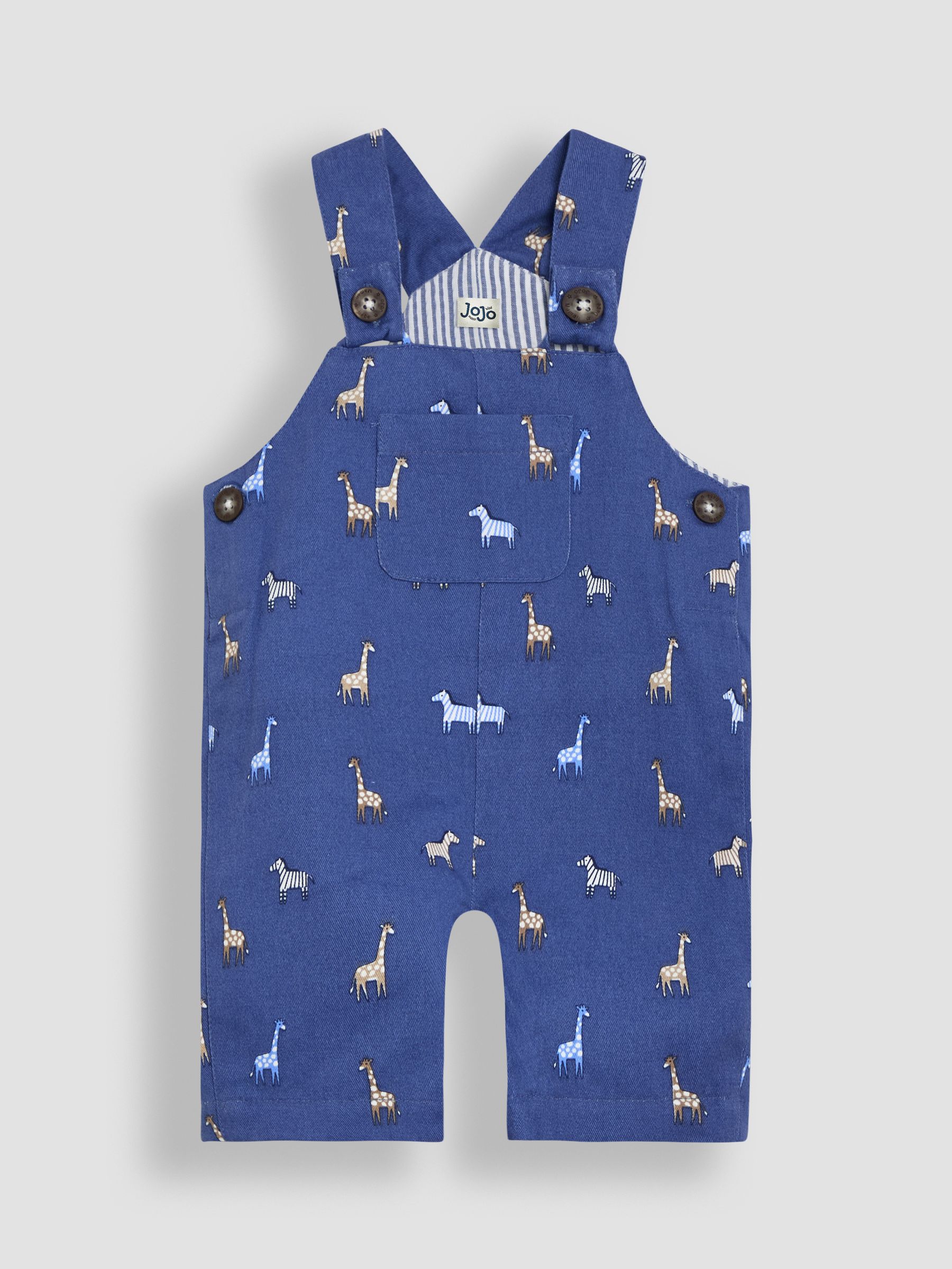 Denim Safari Printed Twill Dungarees