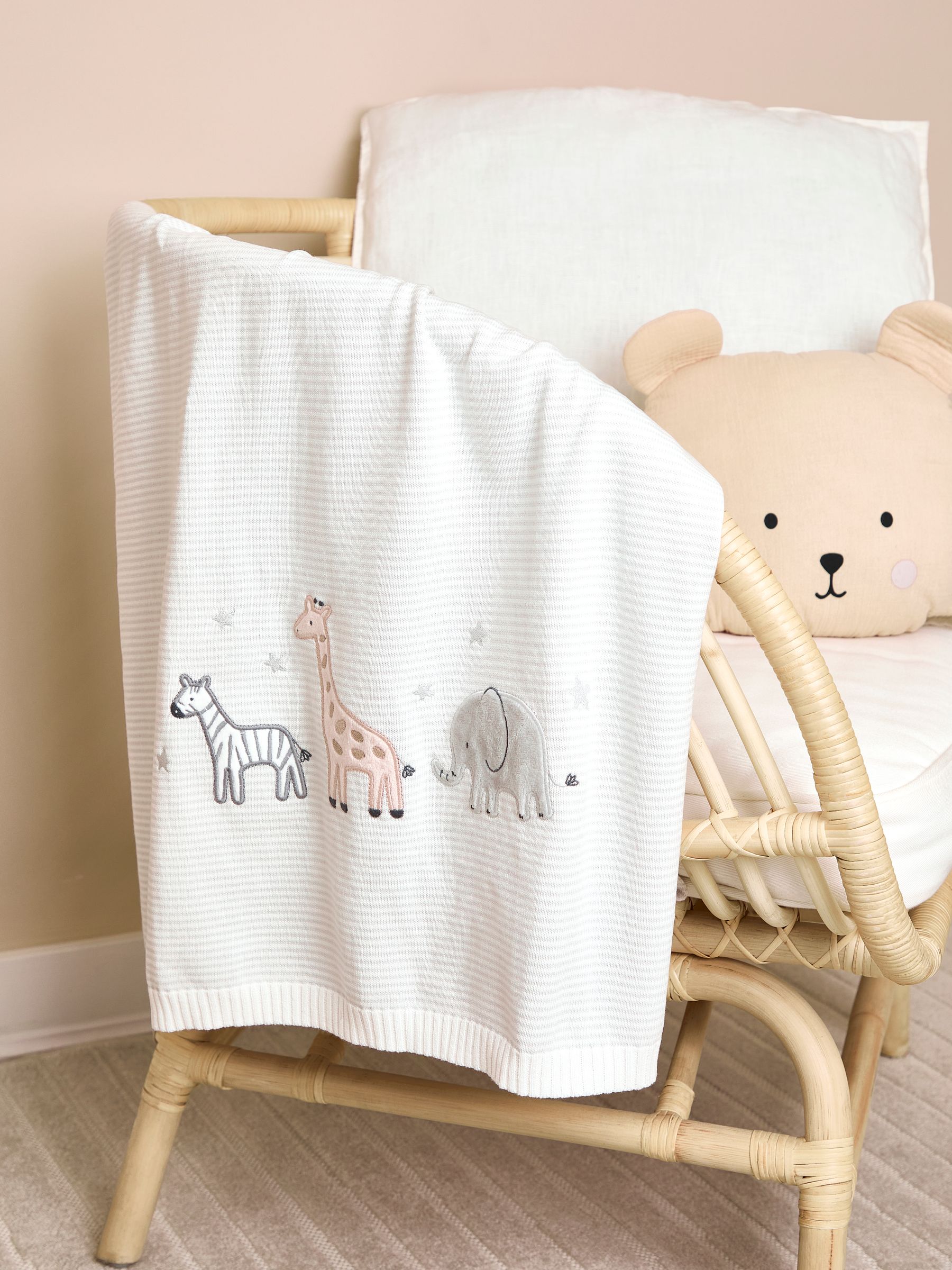 Welcome Little One Embroidered Shawl