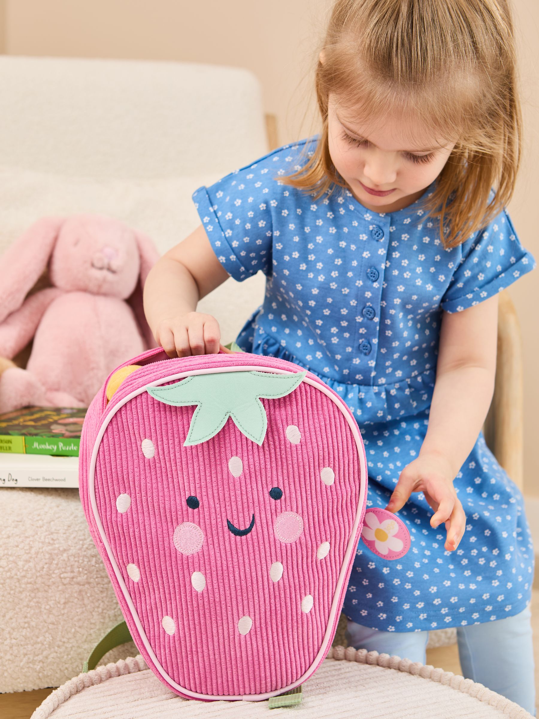 Strawberry Character Backpack
