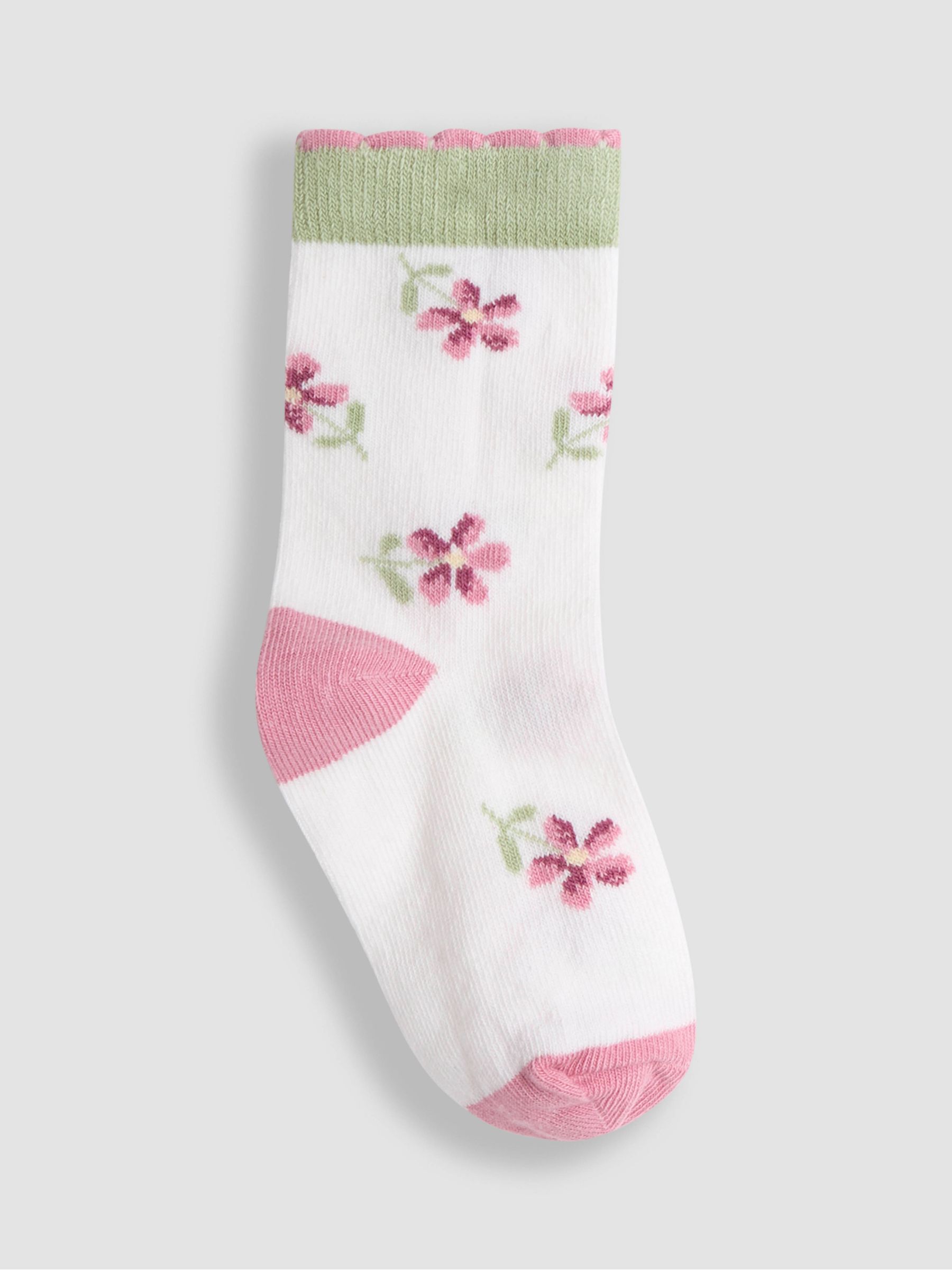 Pale Pink Printed Socks 3 Pack