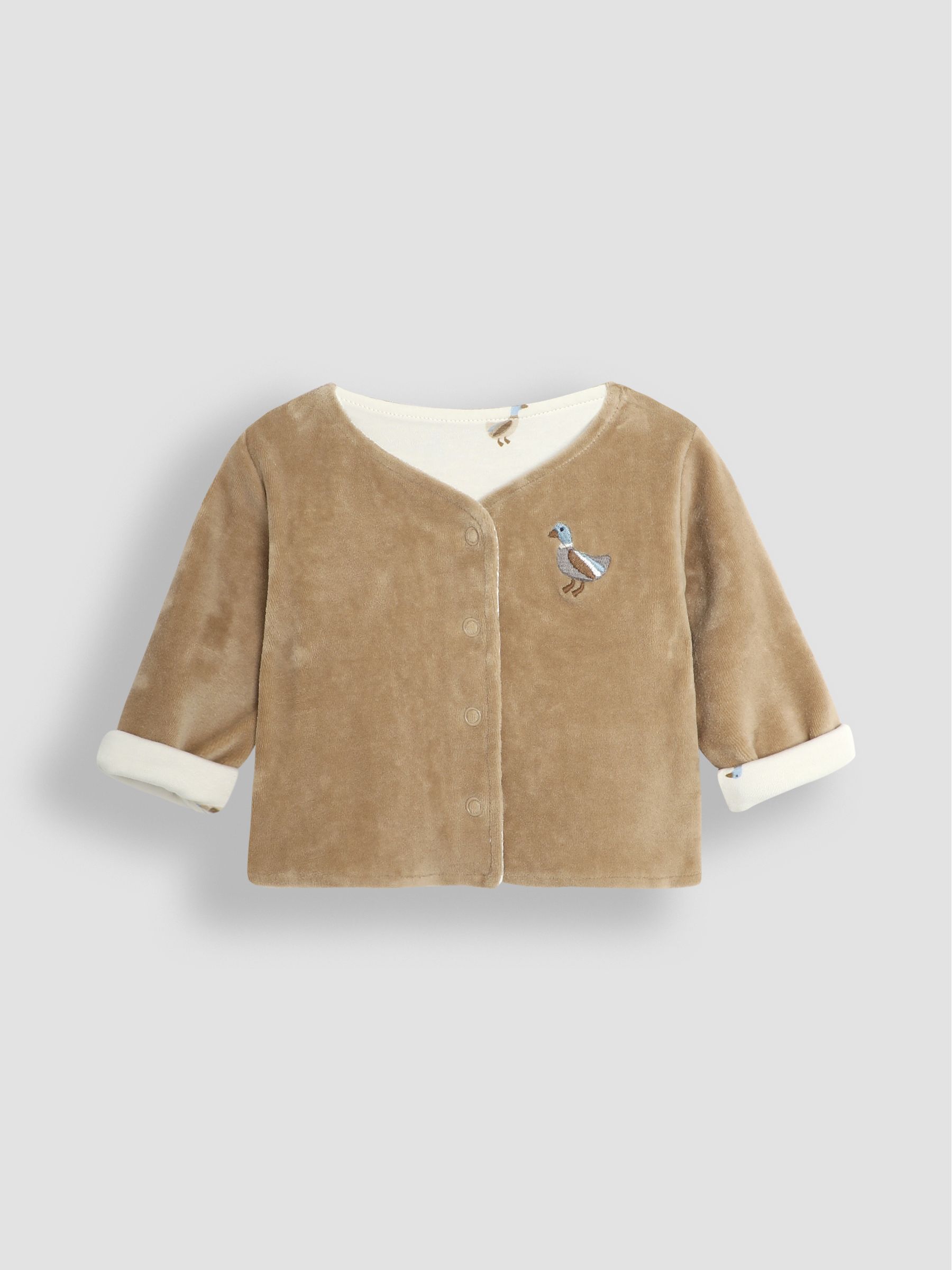 Brown Baby Duck Velour Set 3 Piece