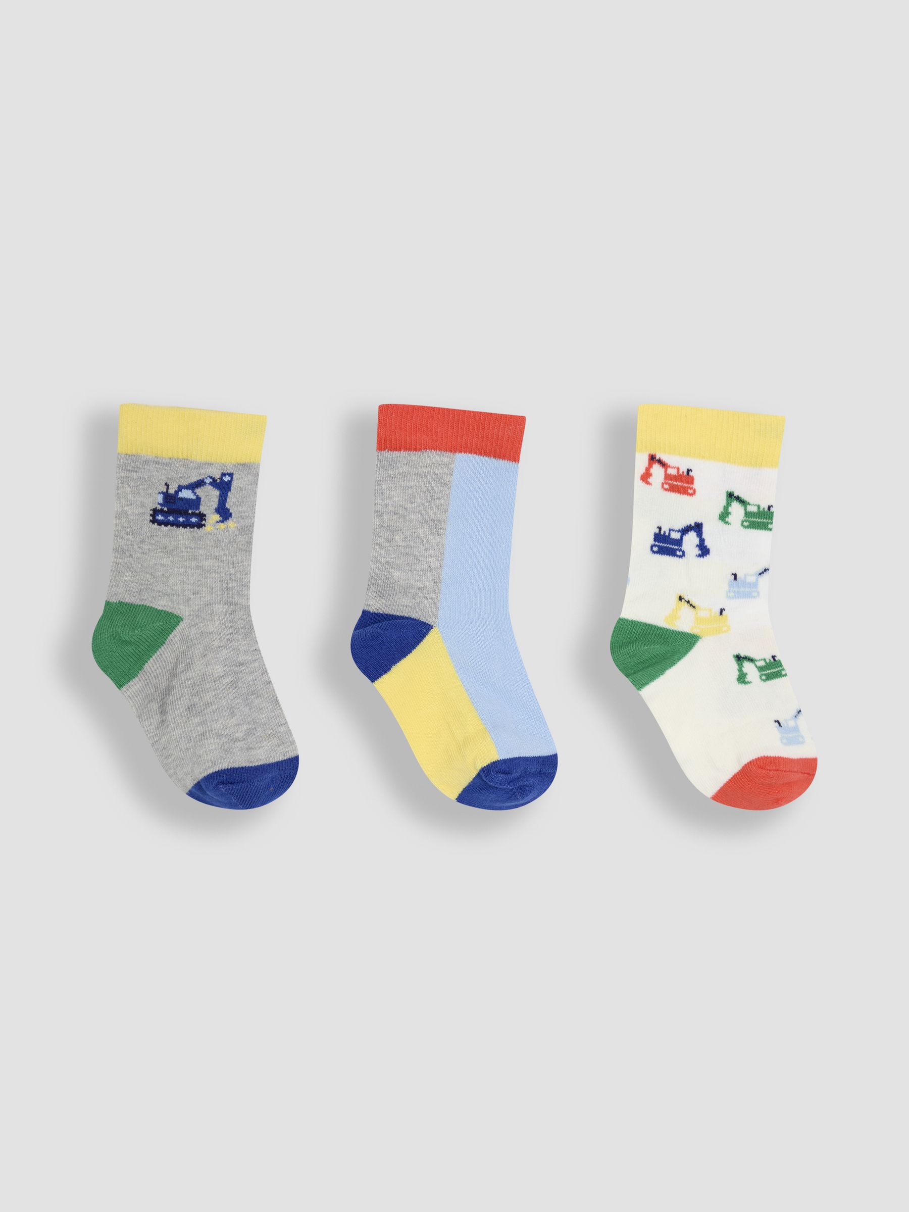 Blue 3-Pack Printed Socks