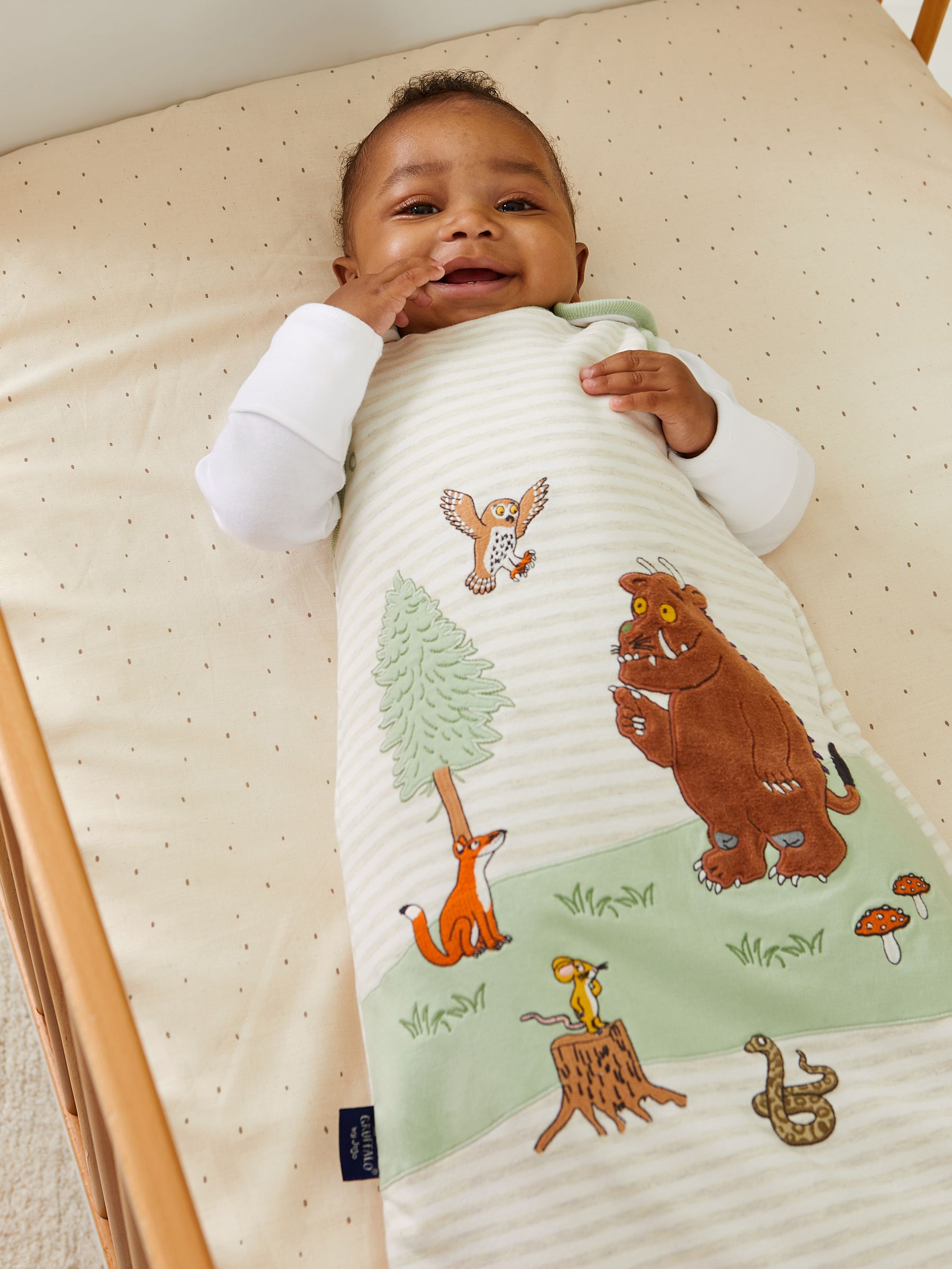 Khaki The Gruffalo Appliqué Baby Sleeping Bag