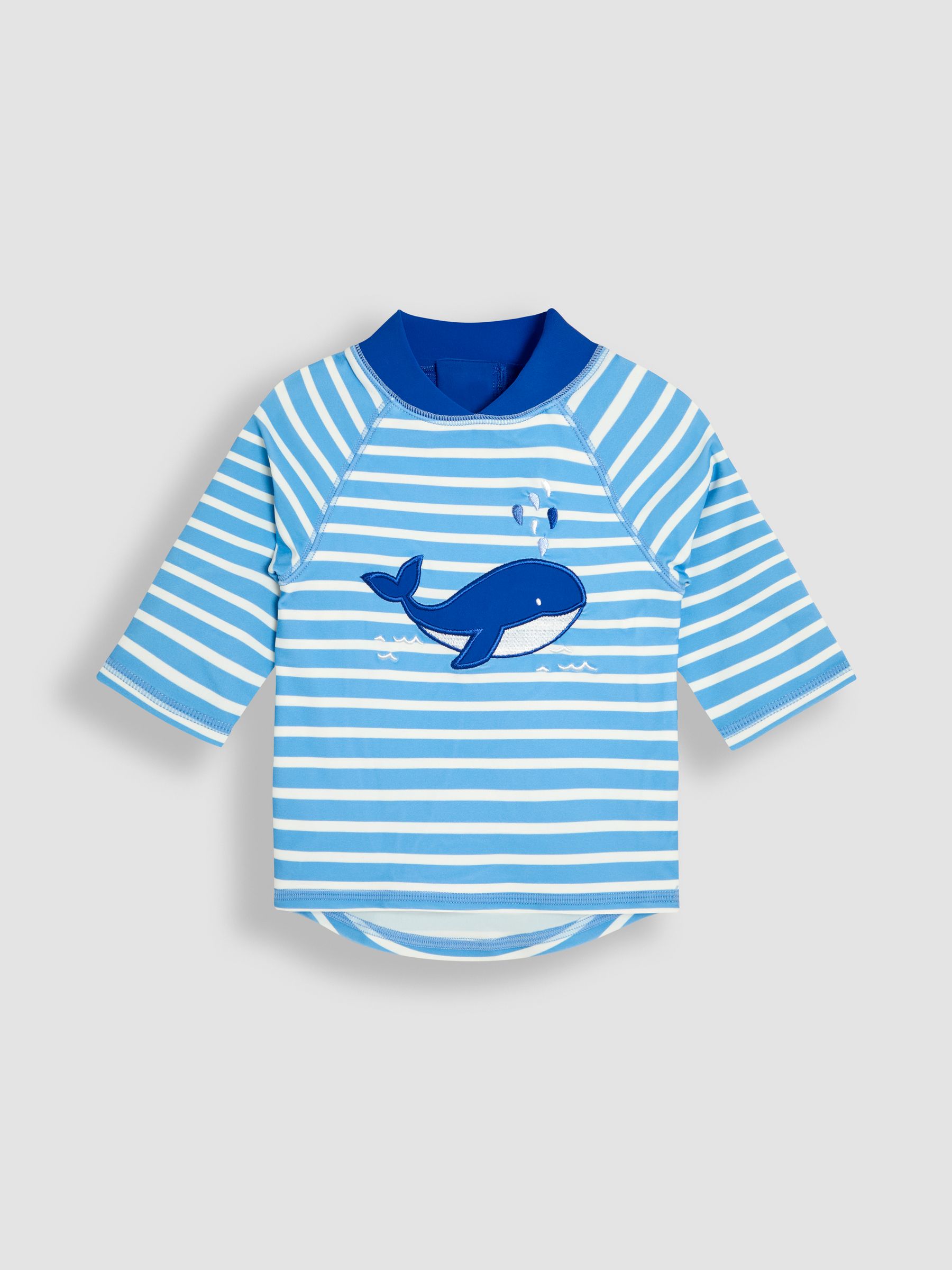 Blue Appliqué Sun Protection Rash Vest