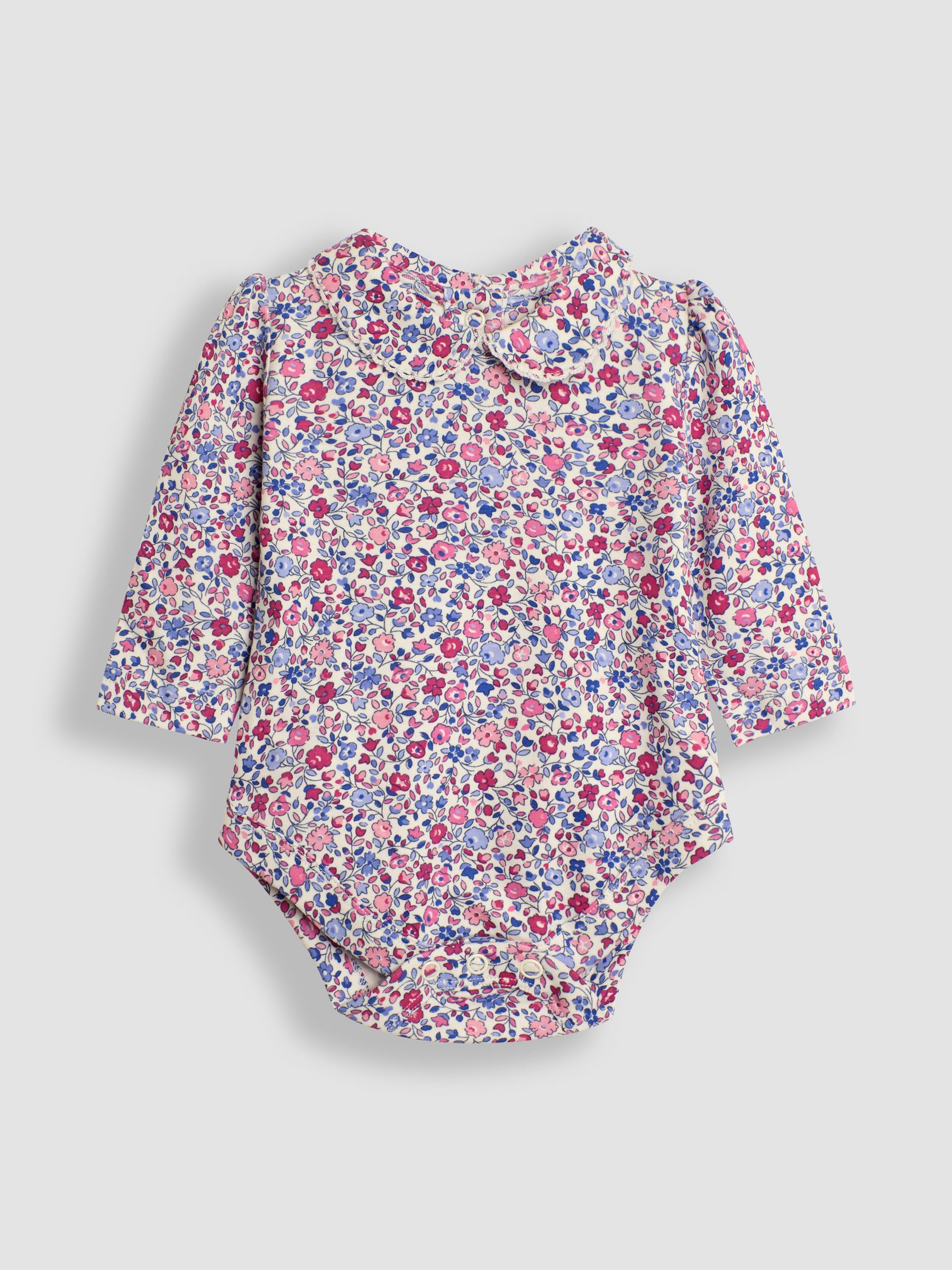 Berry Pink Ditsy Floral Peter Pan Body