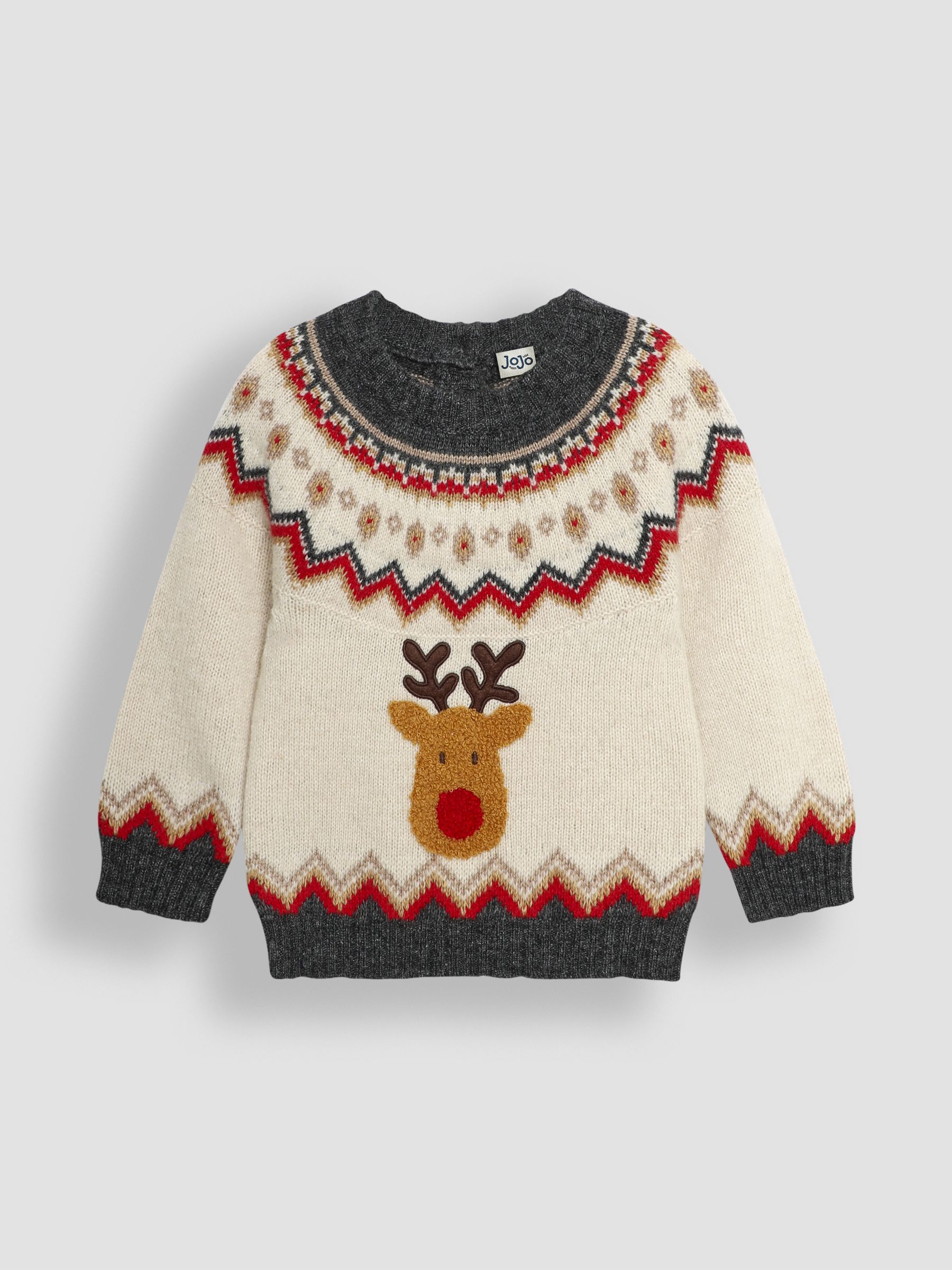 Natural Reindeer Christmas Reindeer Jumper