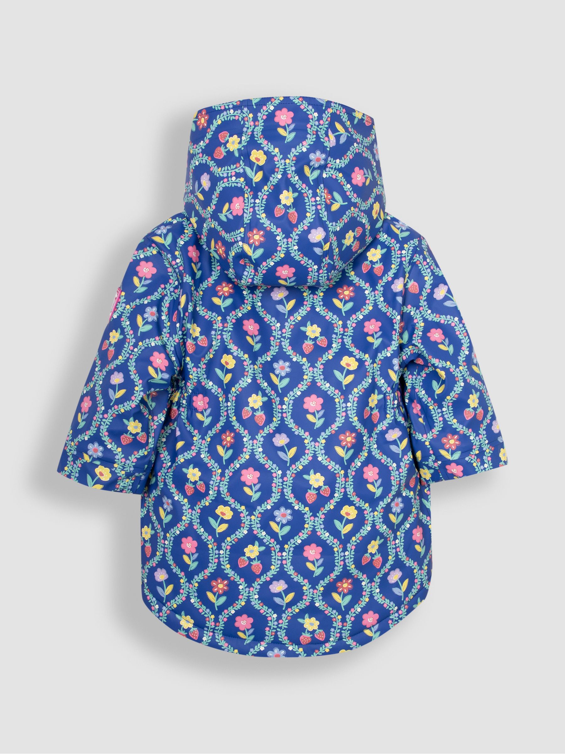 Lilac Floral Printed Parka Jacket