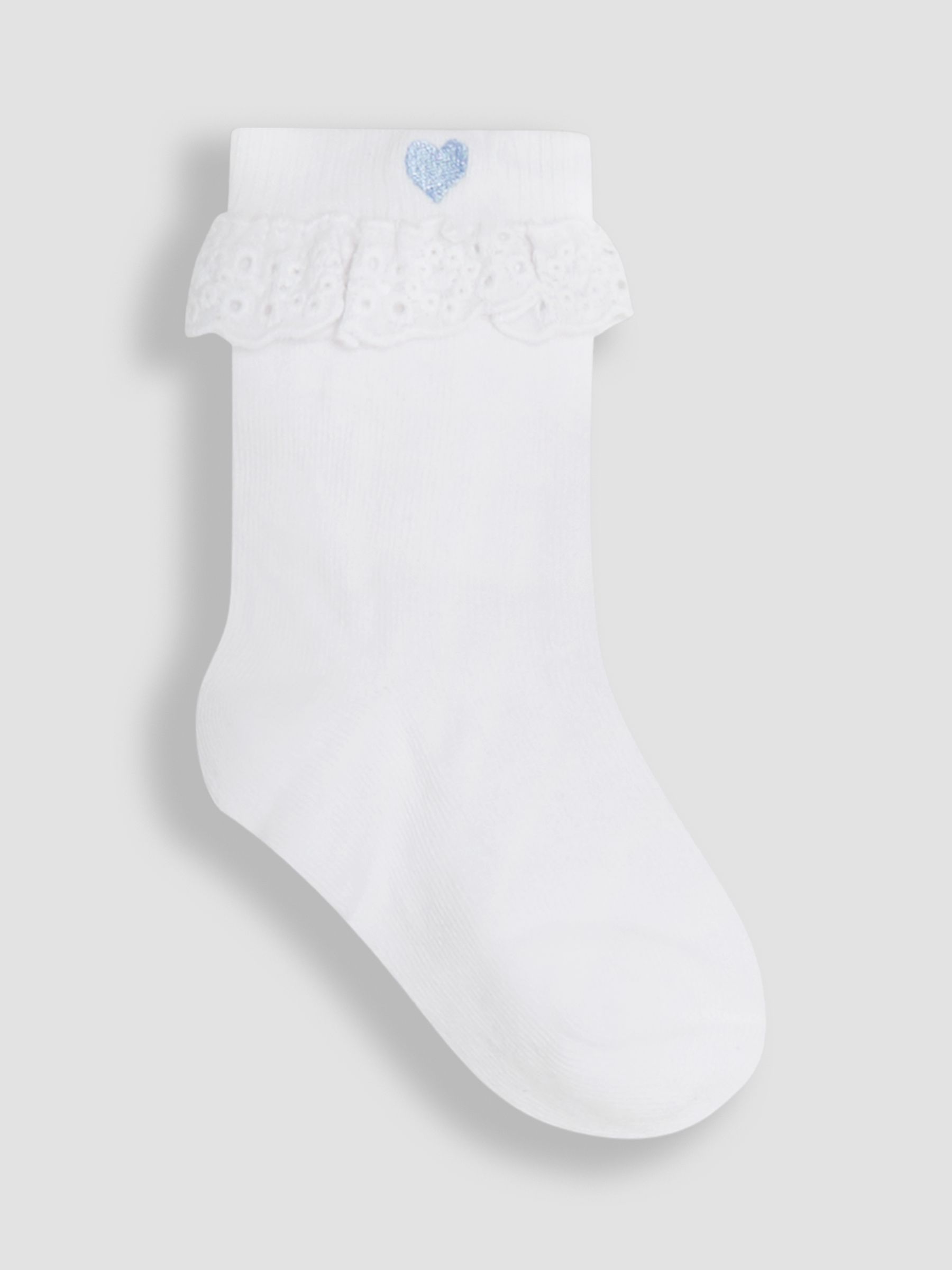 Blue Frilly Socks 3 Pack
