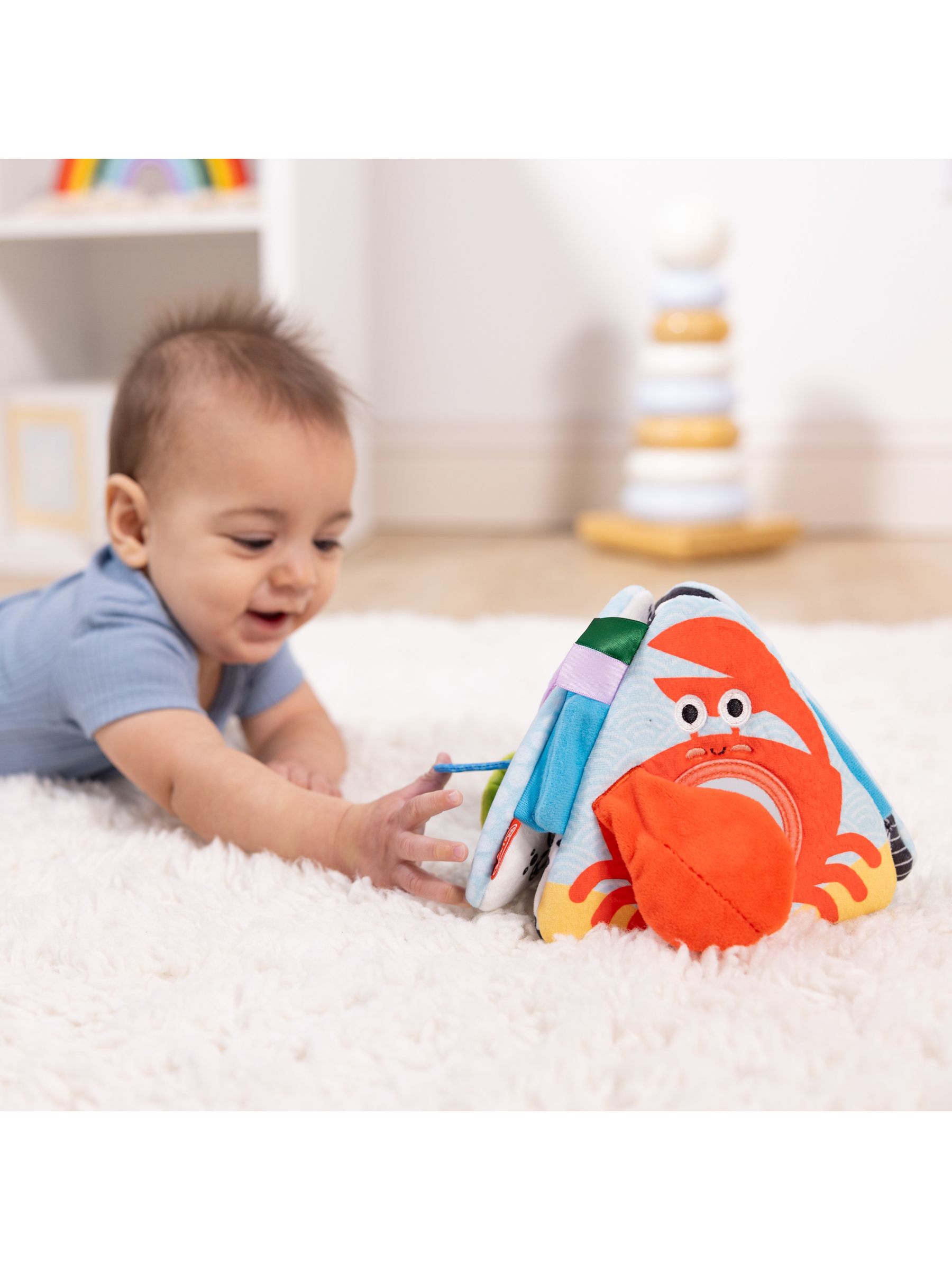 Melissa & Doug No Colour Ocean Tummy Time Triangle