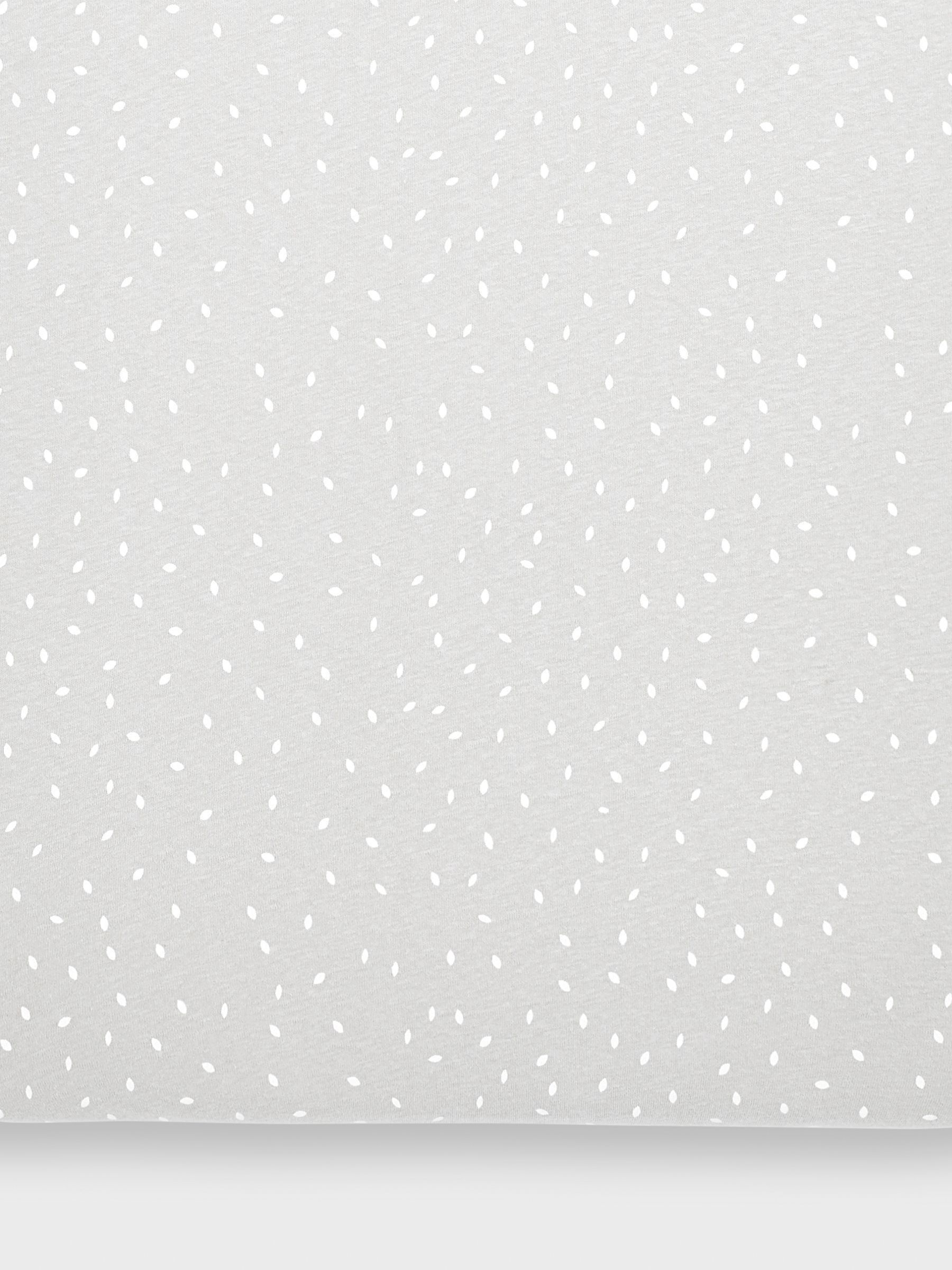 The Little Green Sheep Grey Rice Print Fitted Sheet