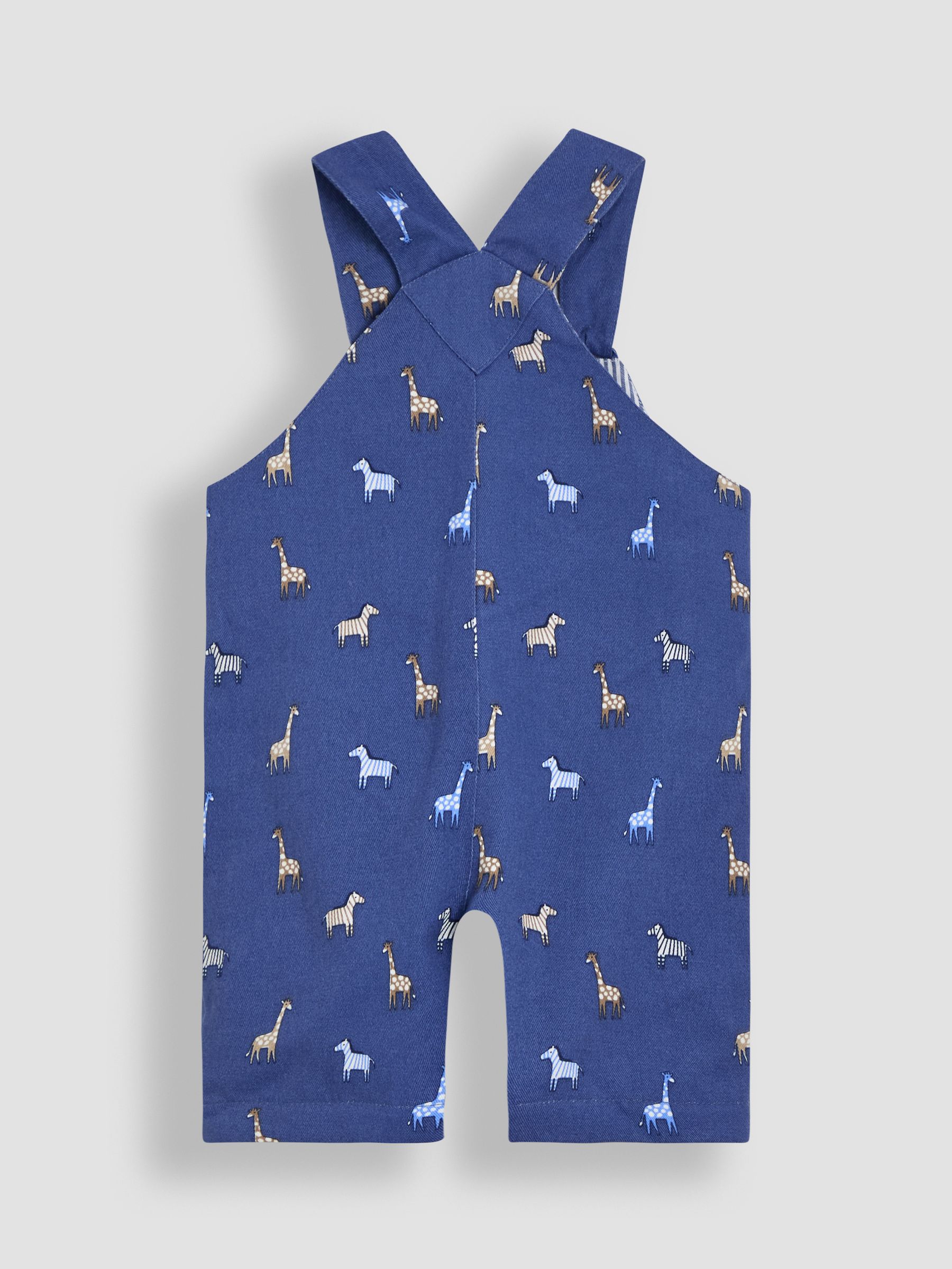 Denim Safari Printed Twill Dungarees