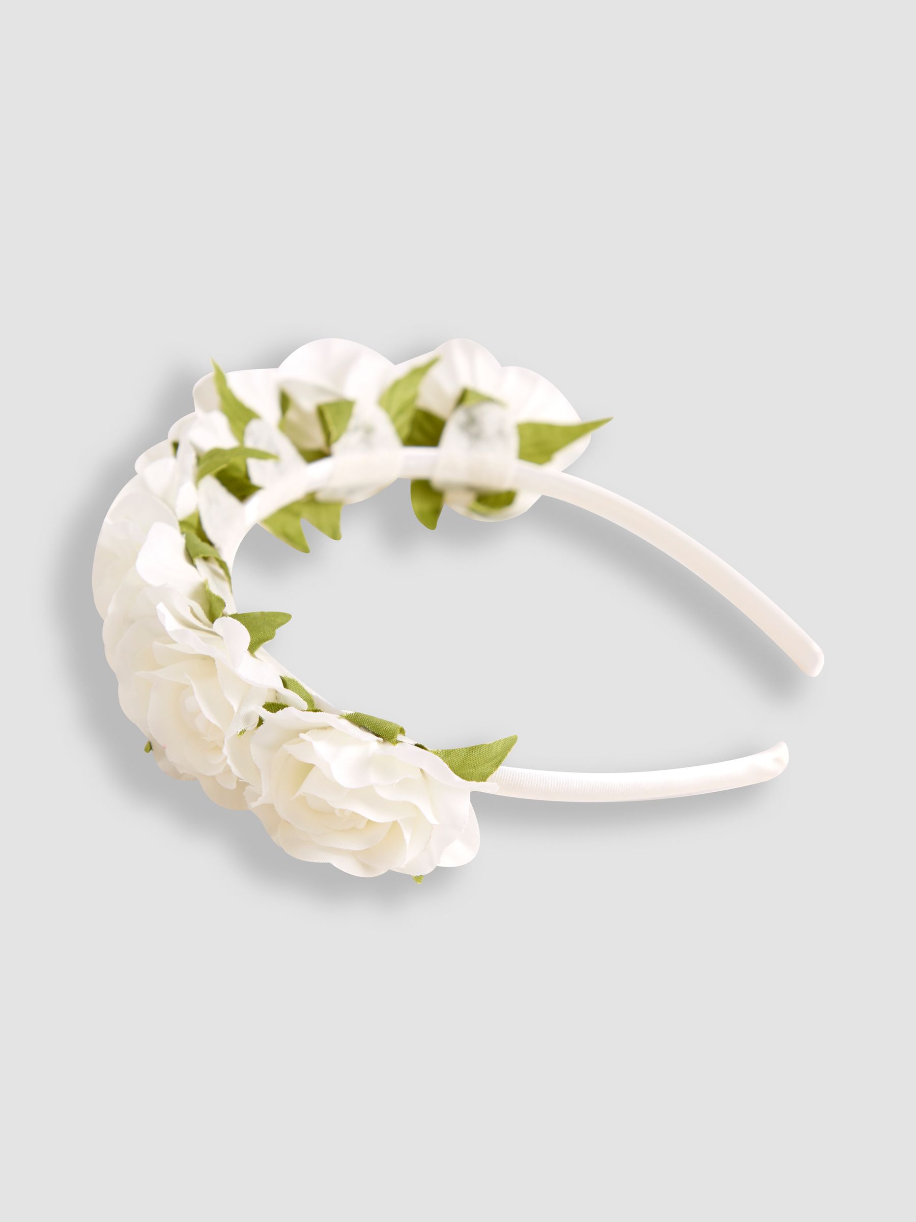 White Flower Crown Headband