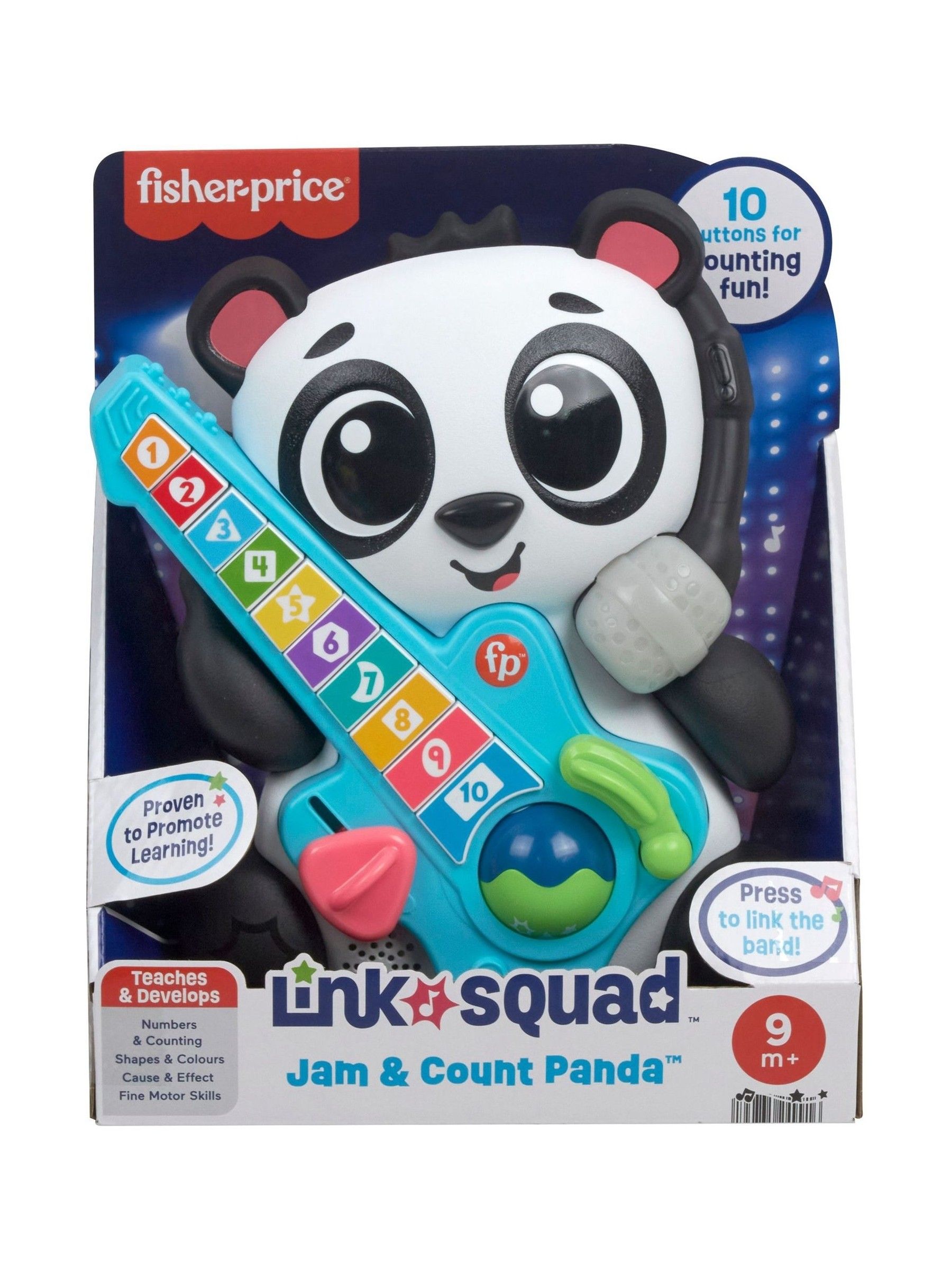 Fisher Price No Colour Link Squad Jam & Count Panda