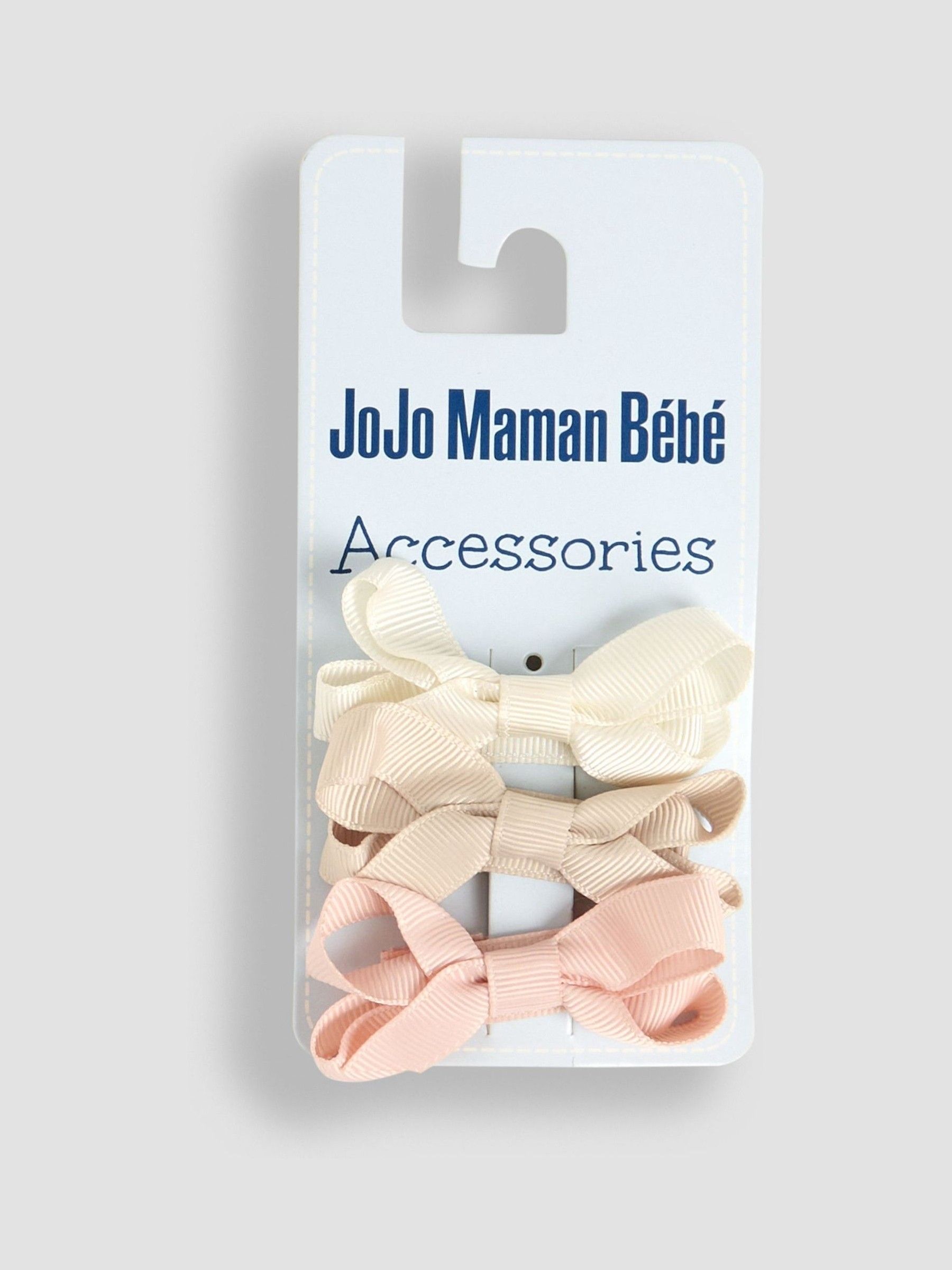 Natural Bow Clips 3 Pack
