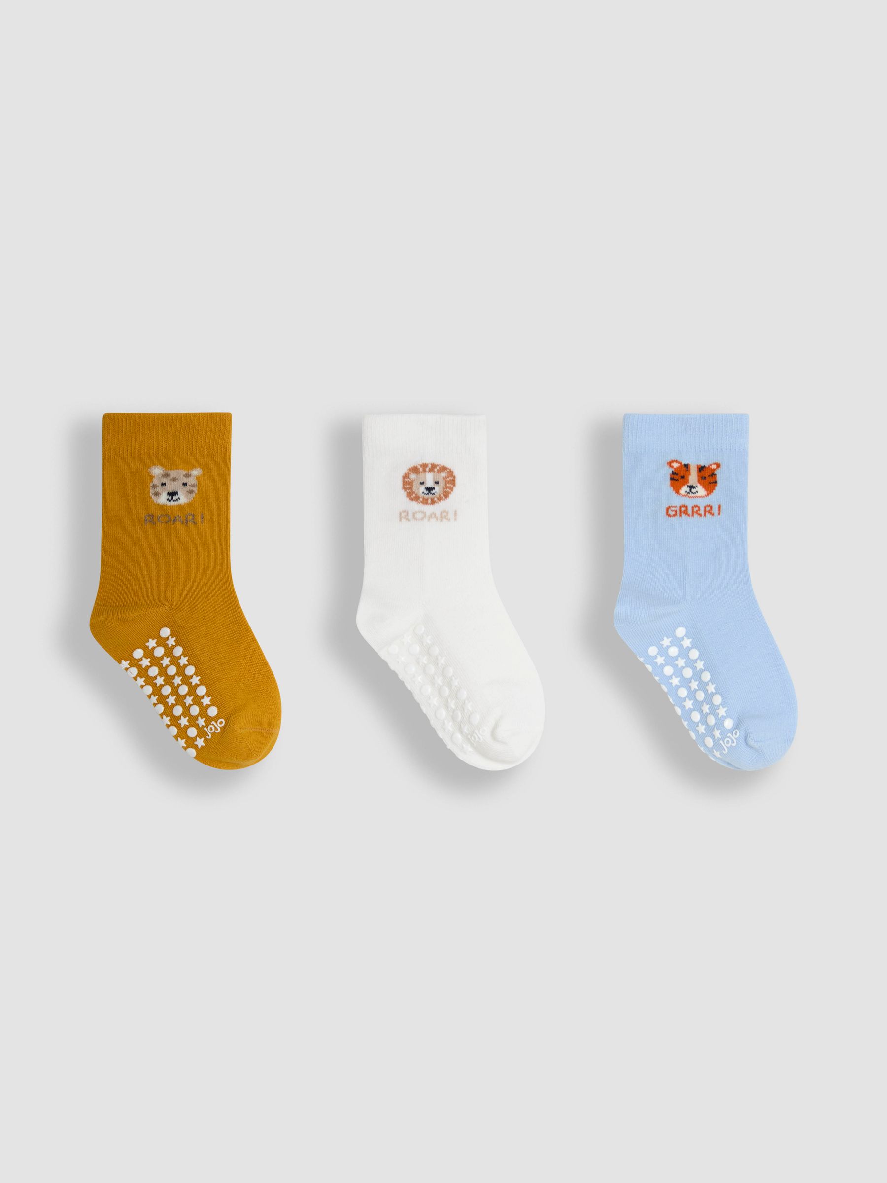Yellow 3-Pack Printed Socks