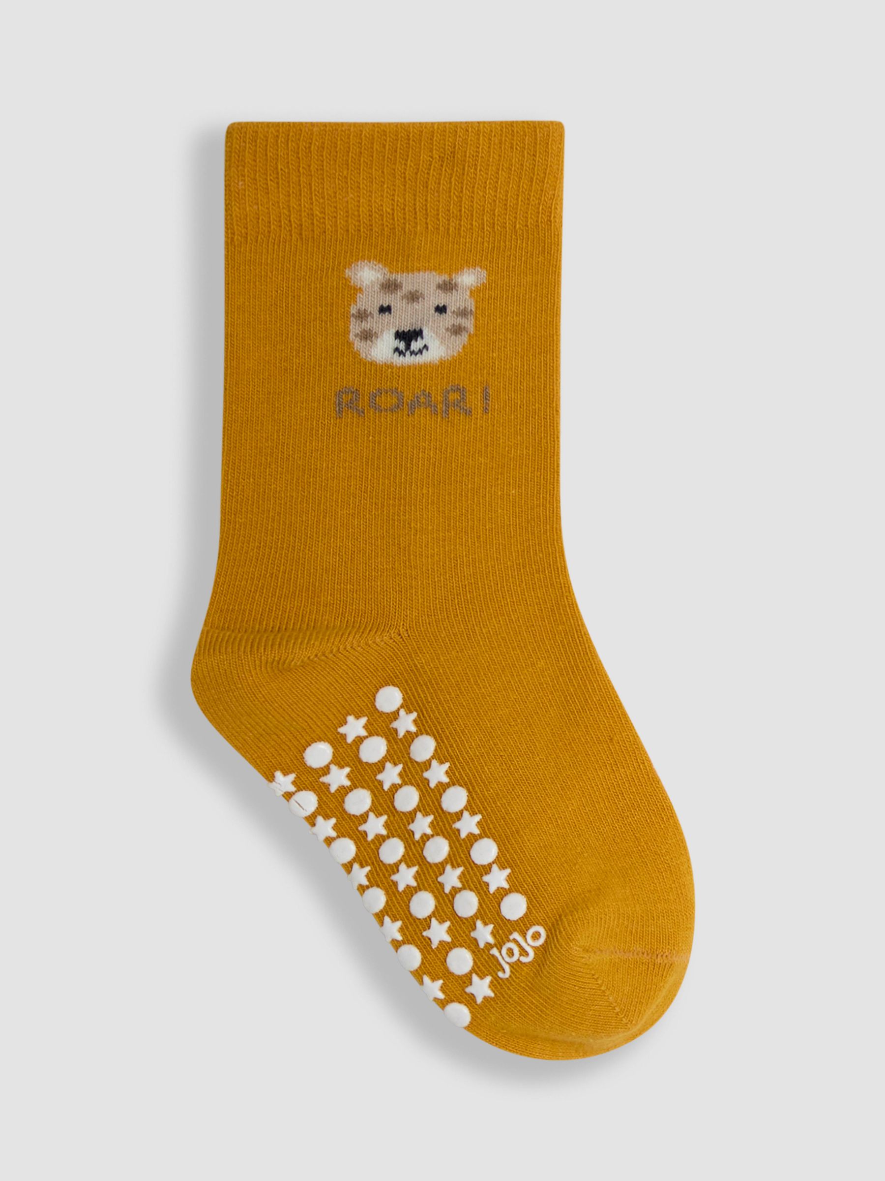Yellow 3-Pack Printed Socks