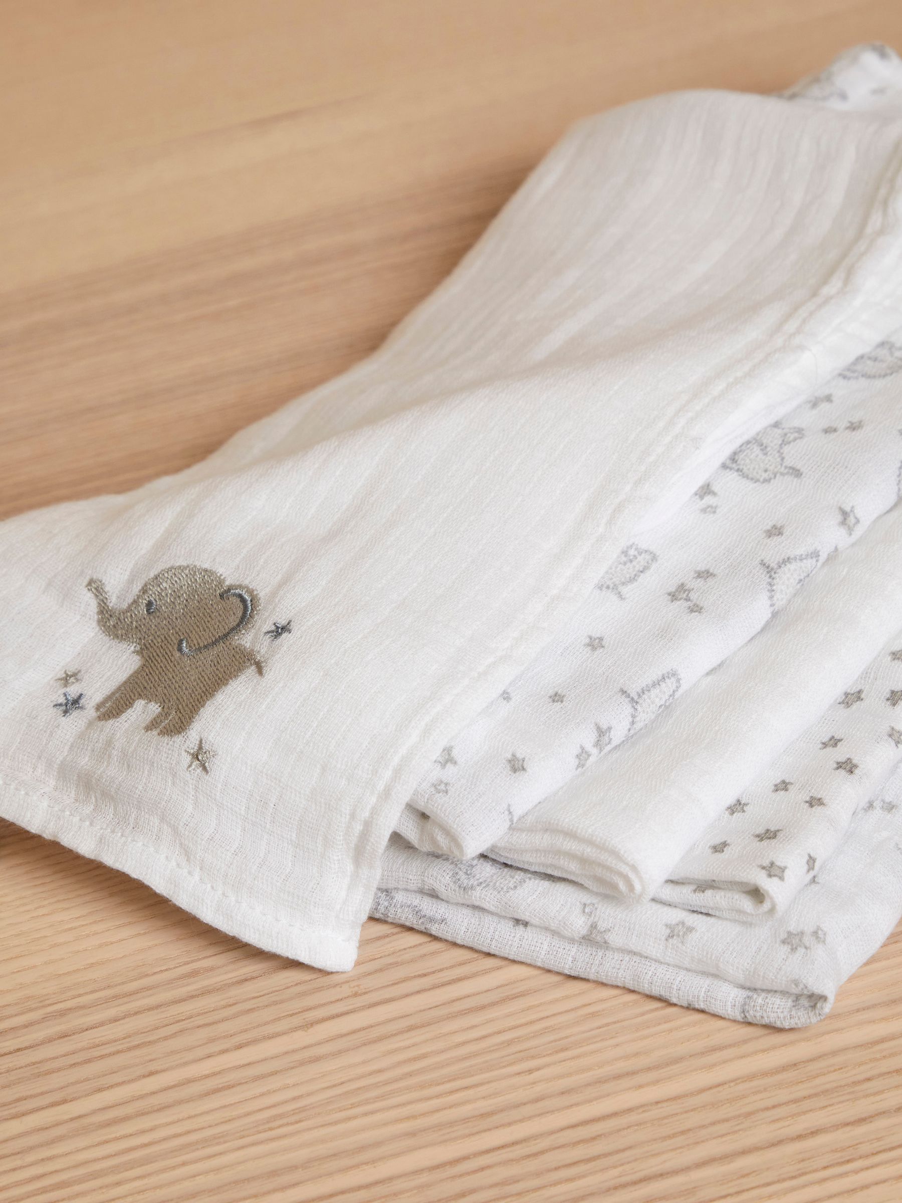 5-Pack Embroidered Muslins