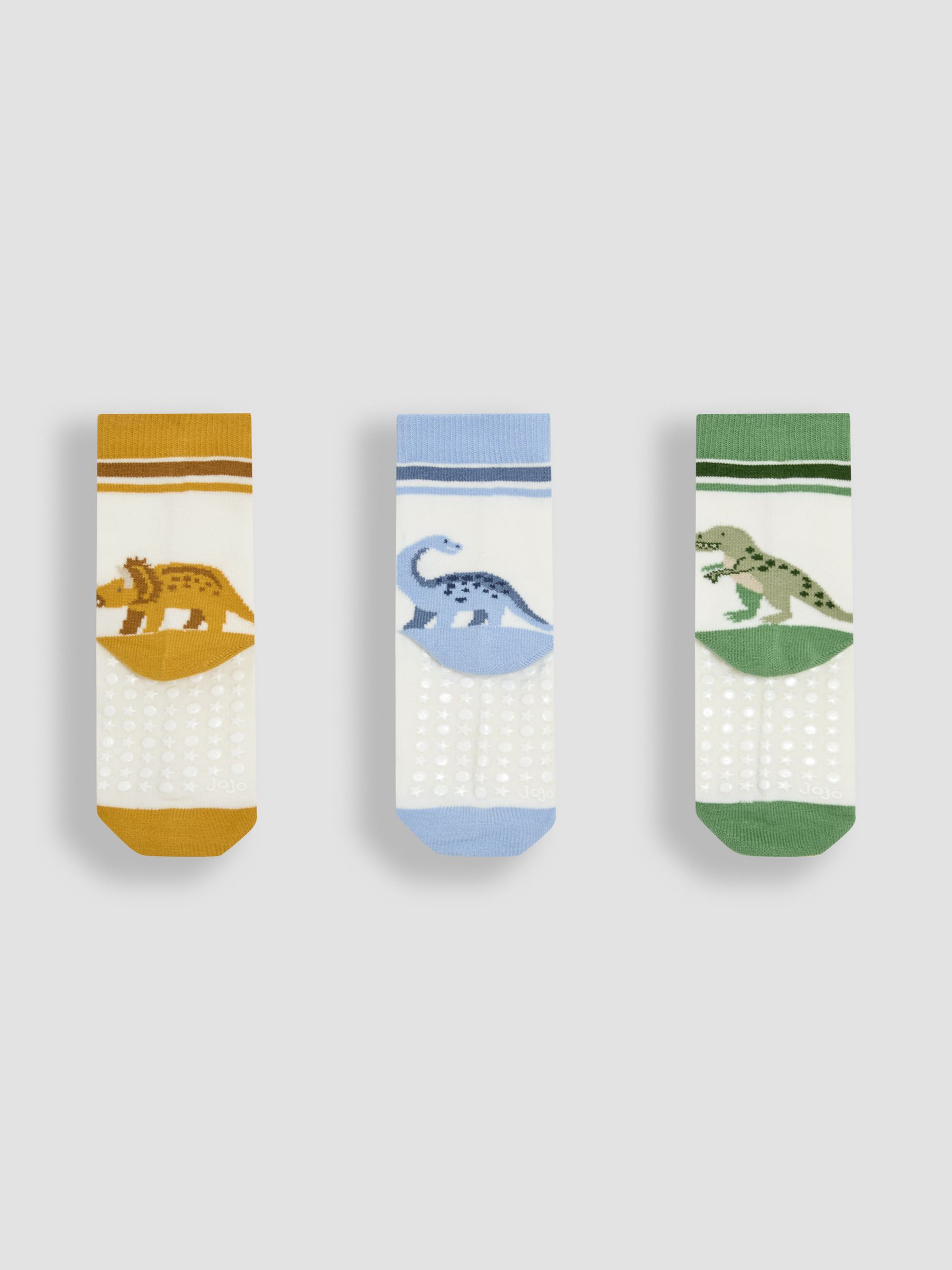 Ecru Cream 3-Pack Printed Socks