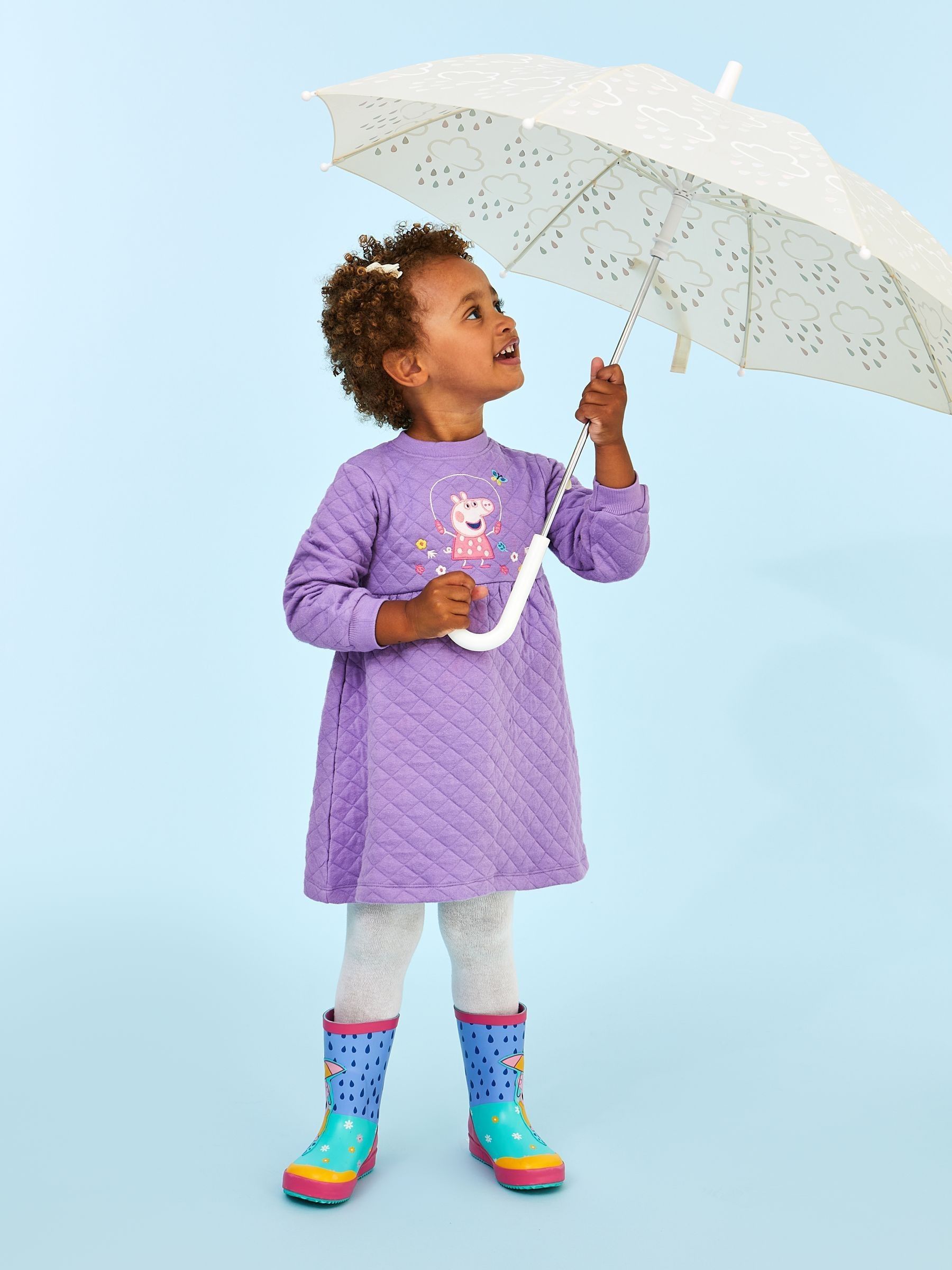 Lilac Peppa Pig Quilted Dress