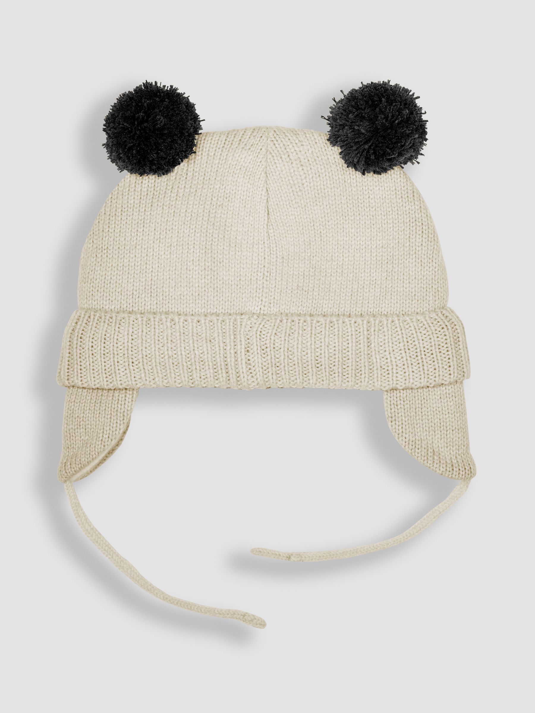 Cream Panda Hat