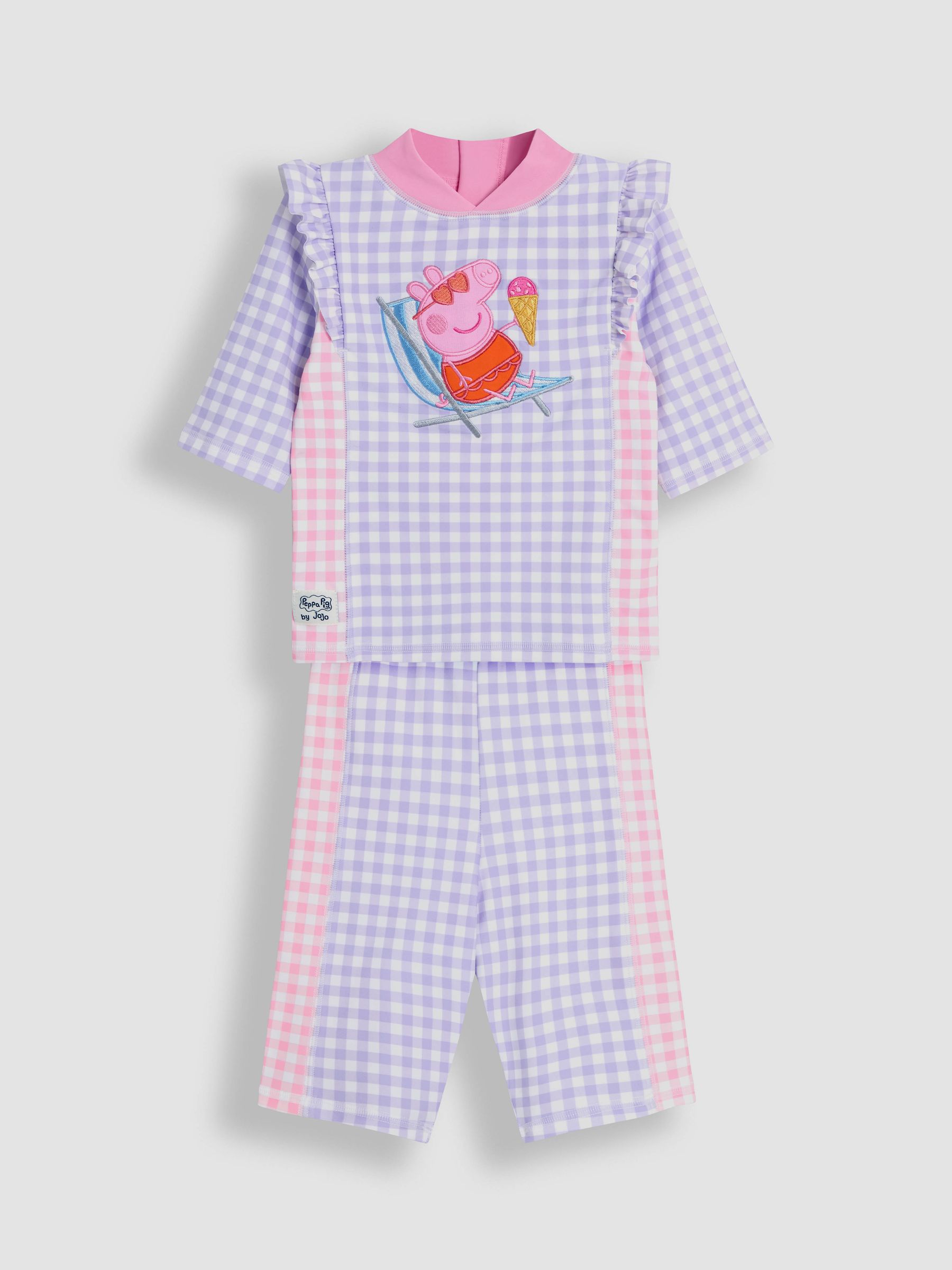 Gingham Peppa Pig 2-Piece Sun Protection Suit