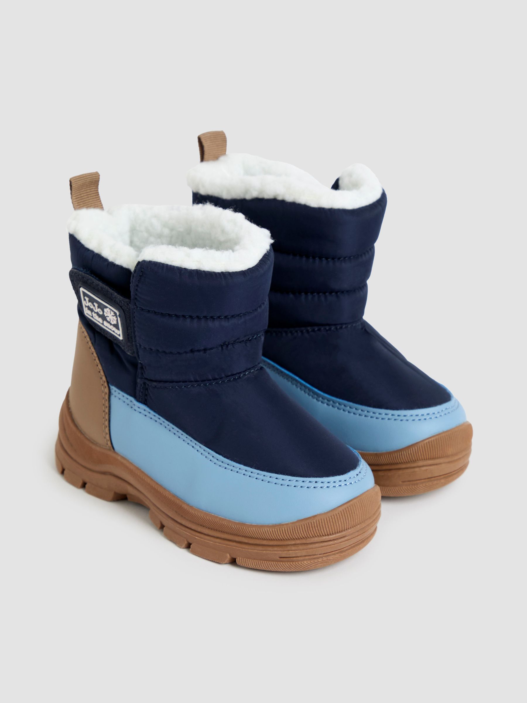 Navy Blue Cosy Snow Boots