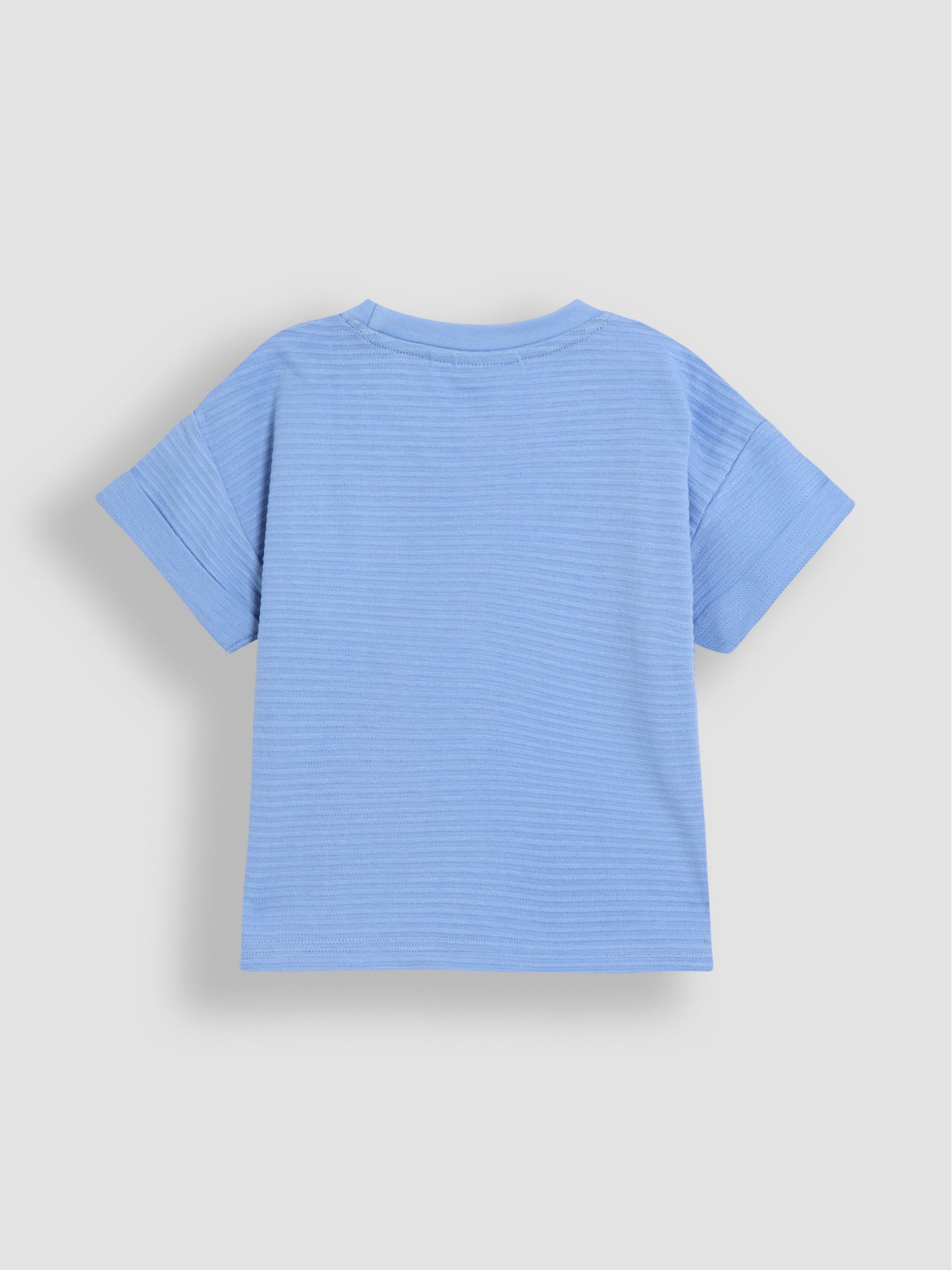 Blue Textured T-Shirt