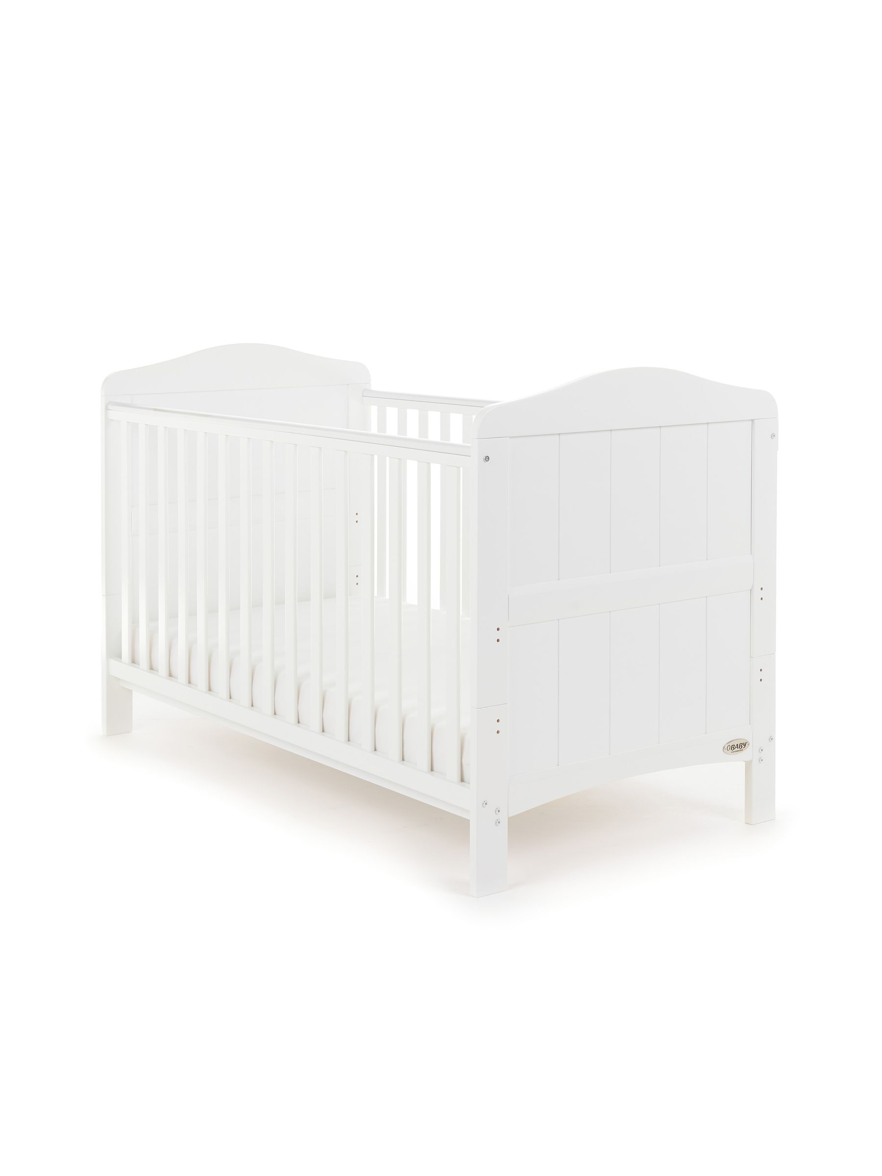 Obaby White Whitby Cot Bed