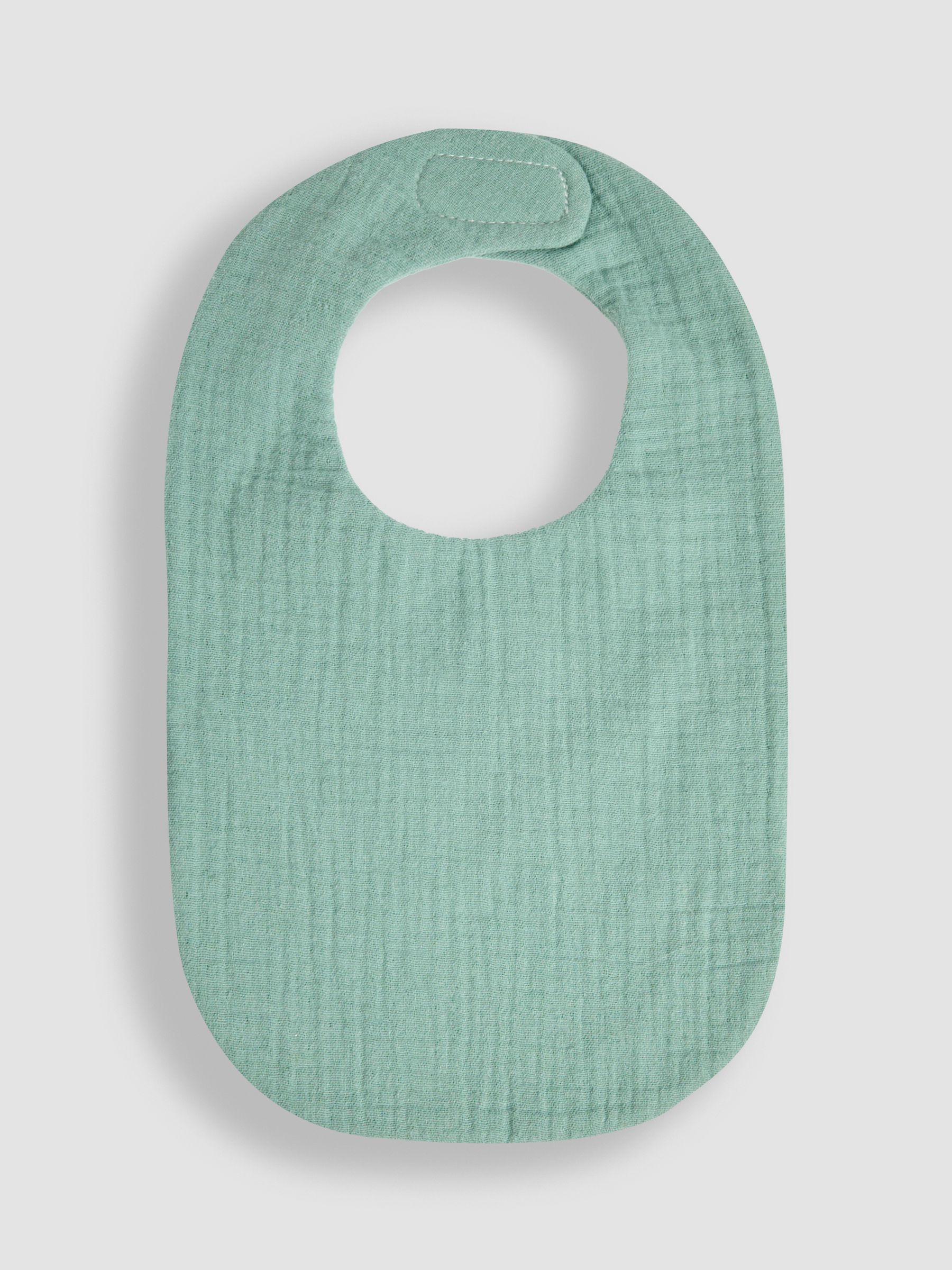 Green Baby Muslin Frill Bib