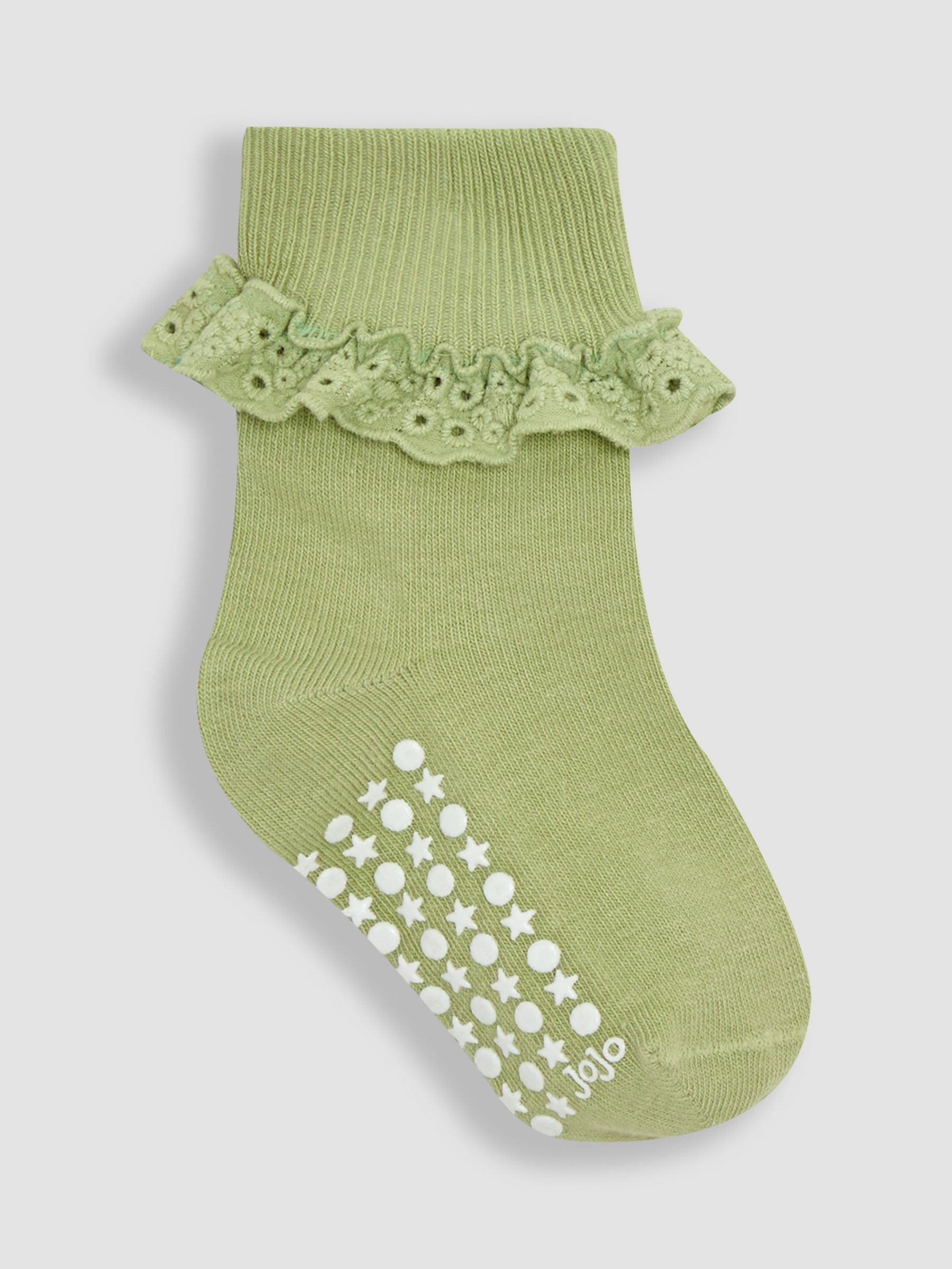 Khaki Frilly Socks 3 Pack