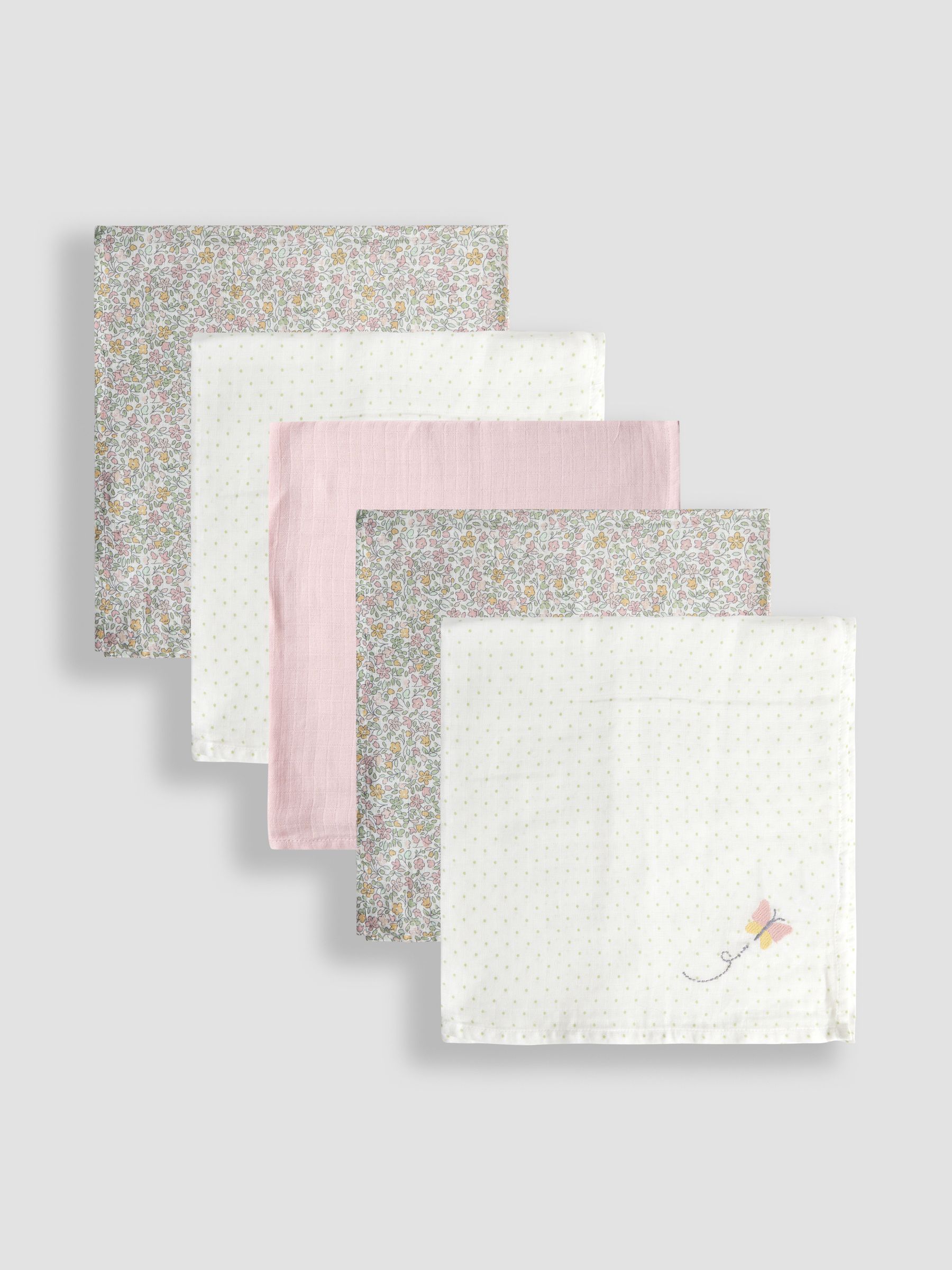 5-Pack Embroidered Muslins