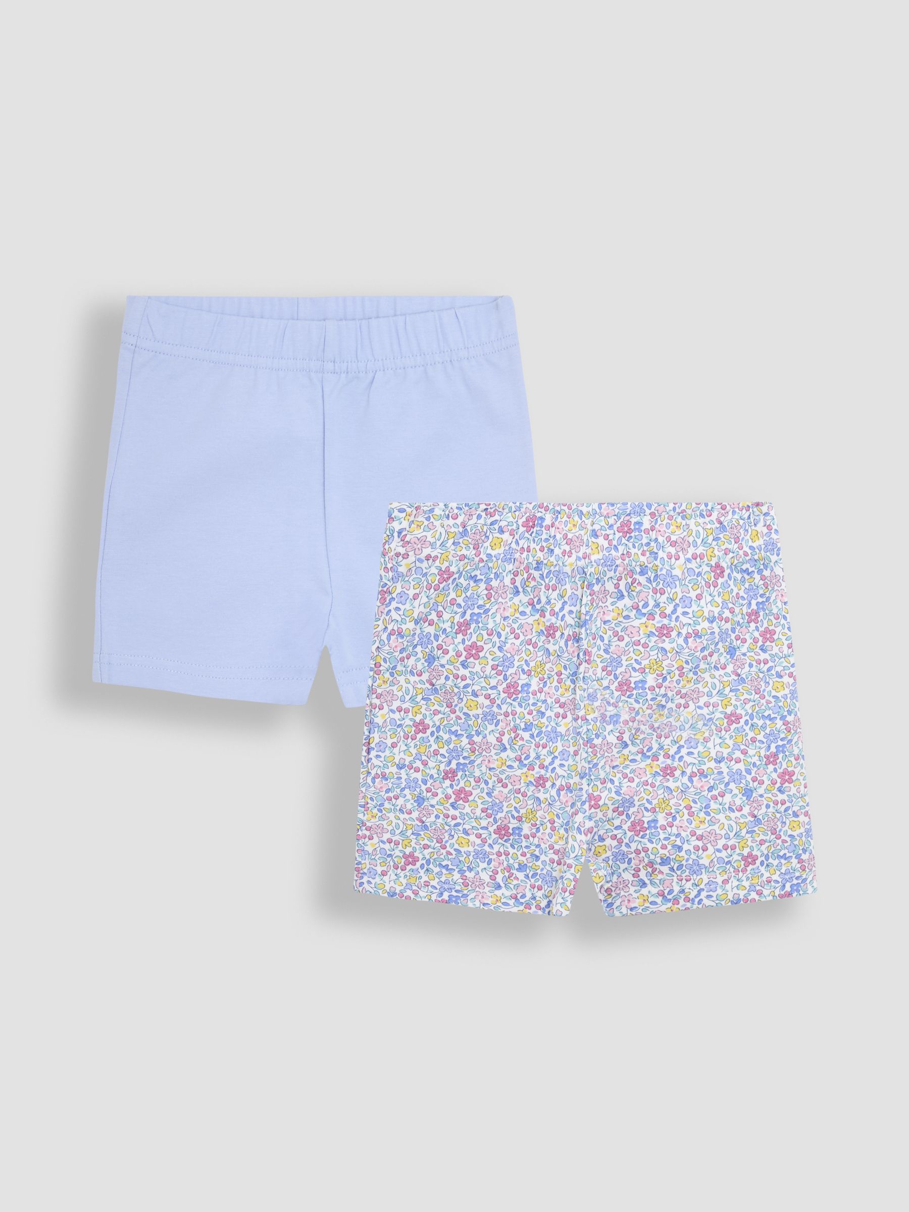 Blue Ditsy Floral Print Shorts 2 Pack