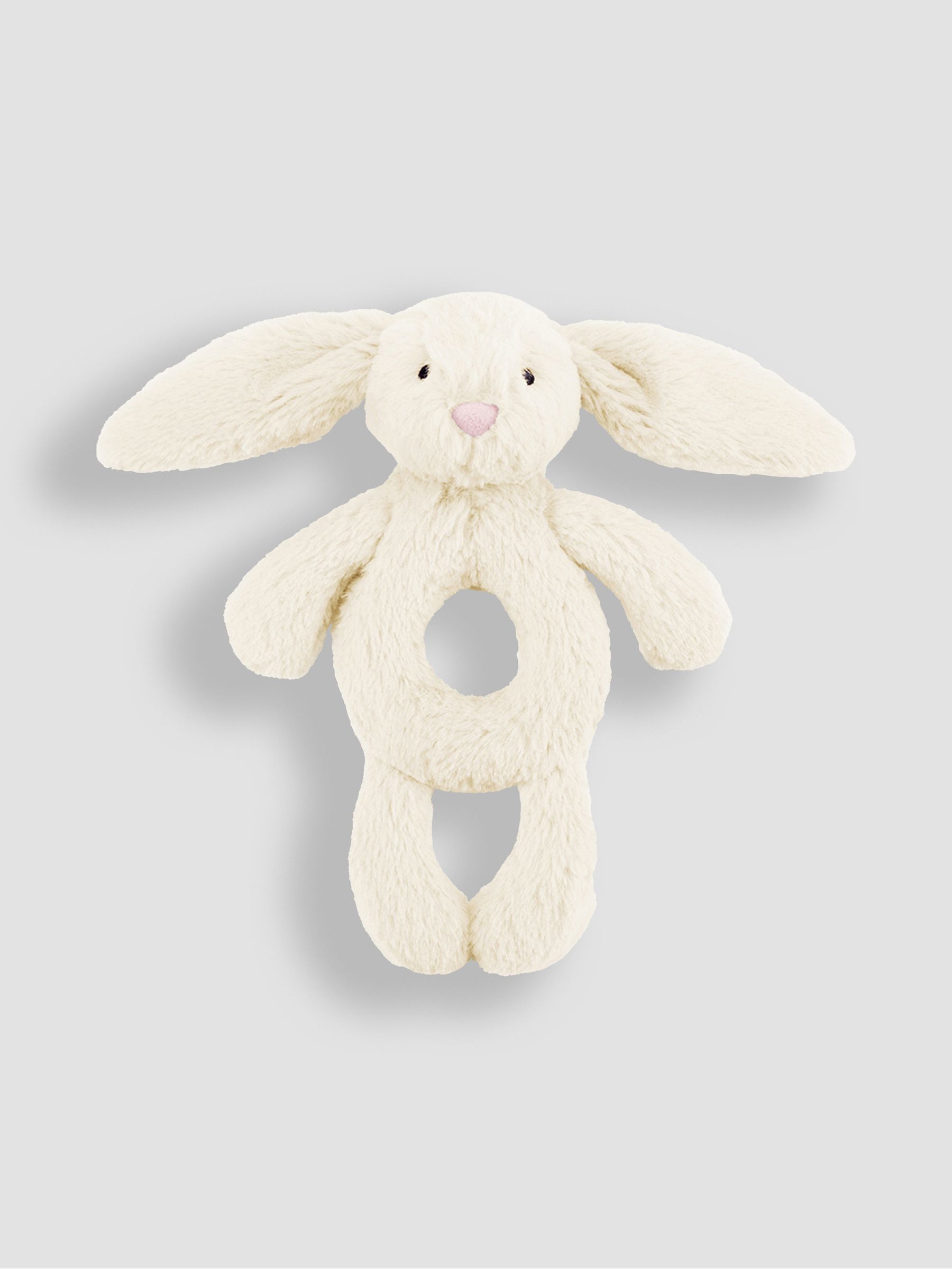 Jellycat Bashful Cream Bunny Ring Rattle