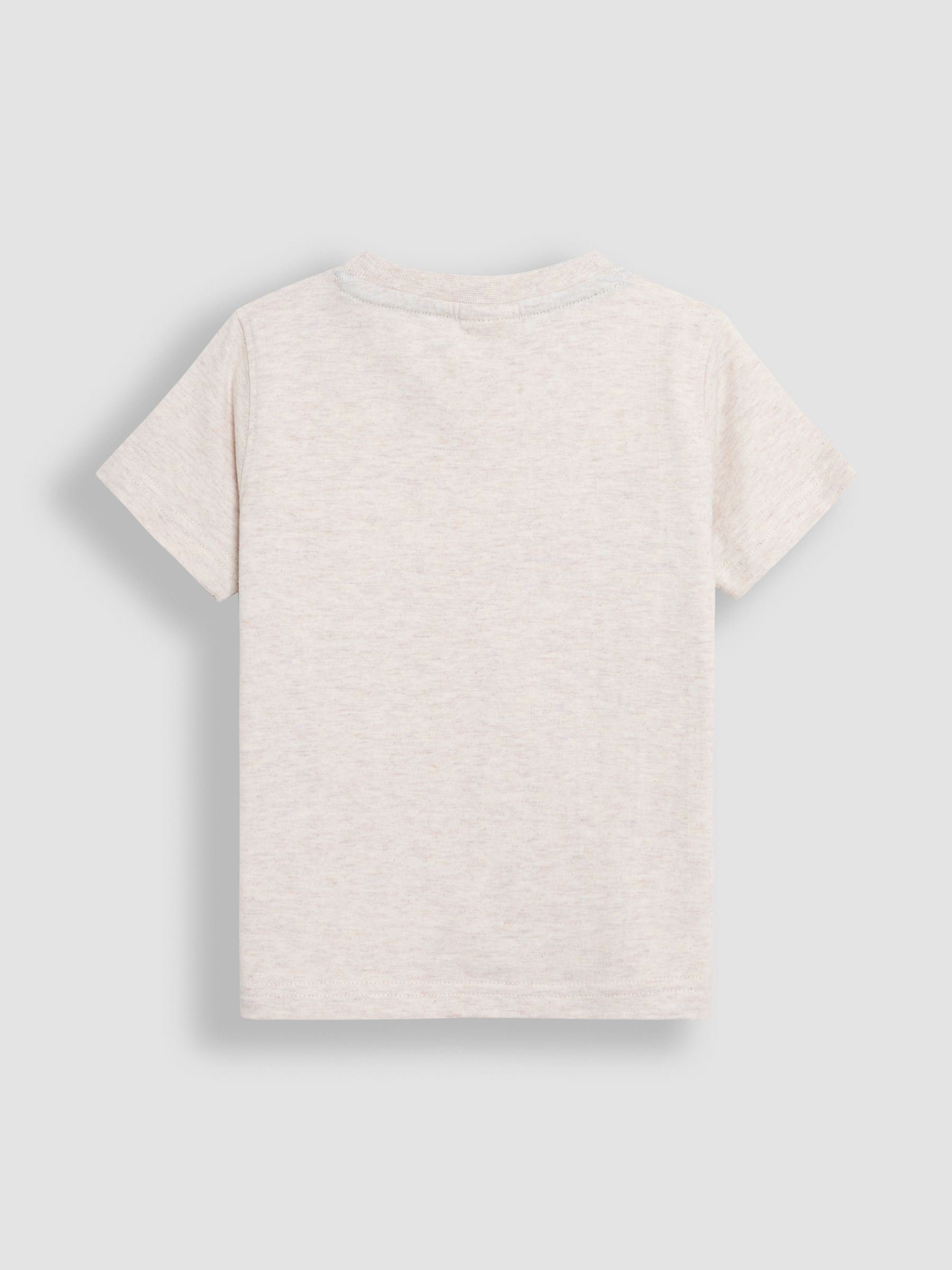 Natural Little Explorer Puff Print T-Shirt