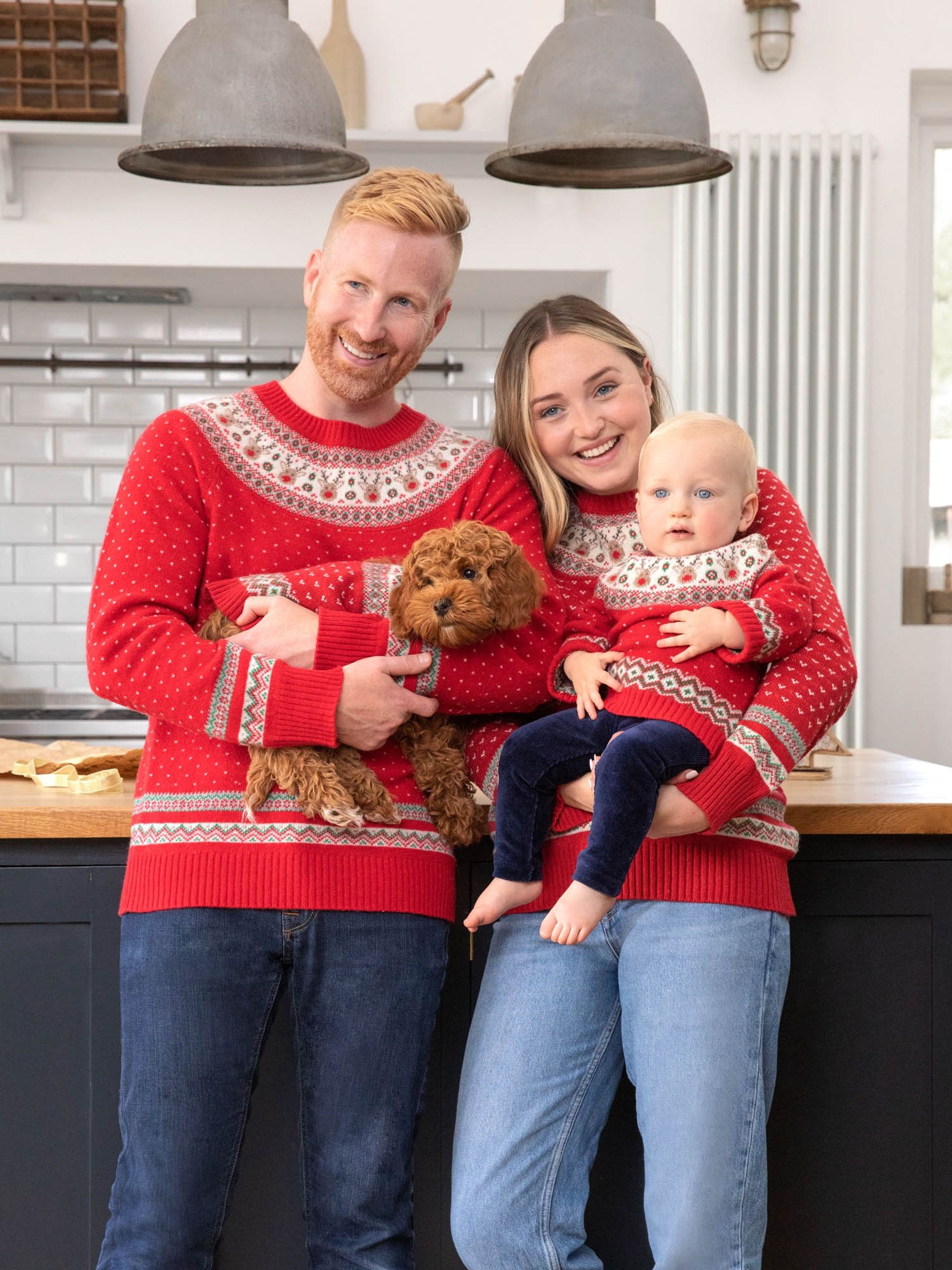 Red Reindeer Fair Isle Pattern Jumper