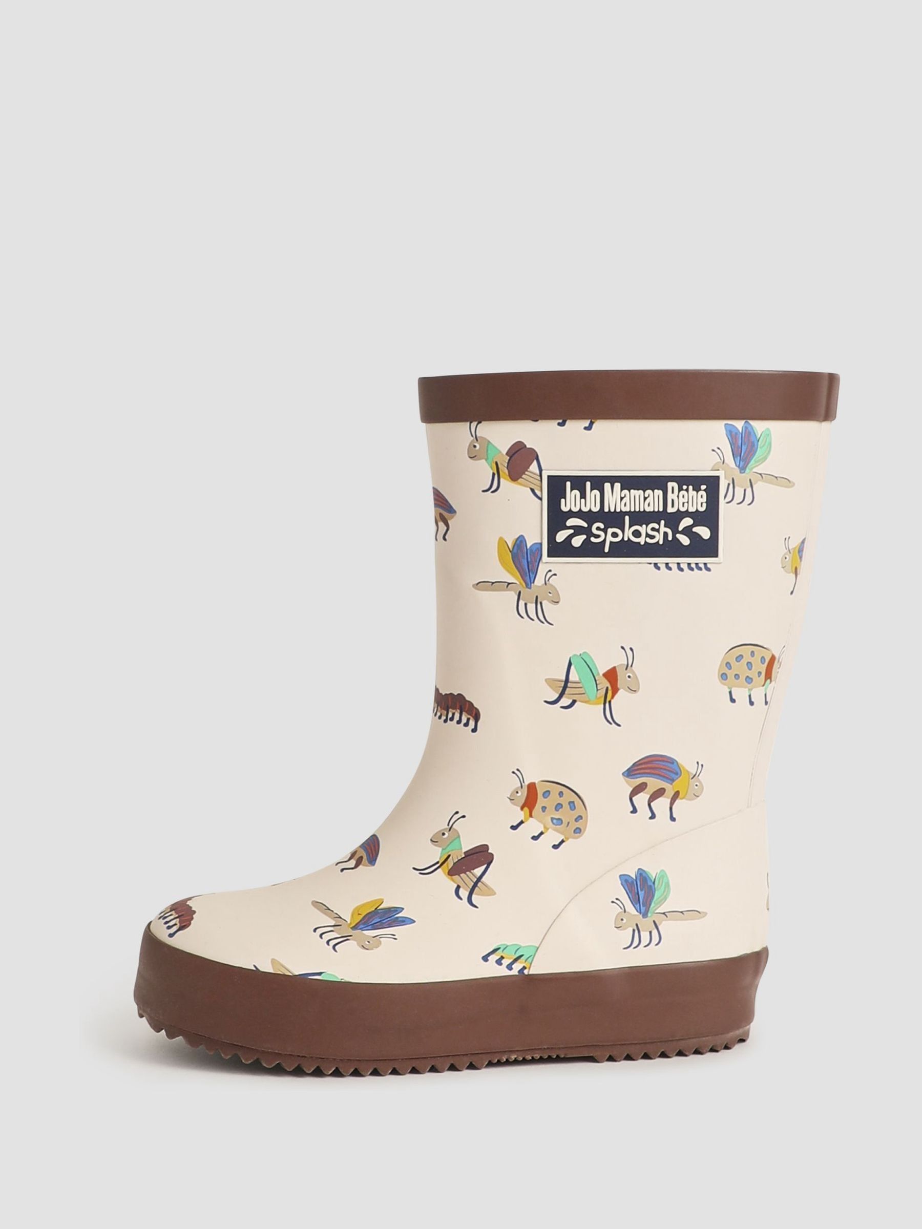Brown Bug Print Wellies