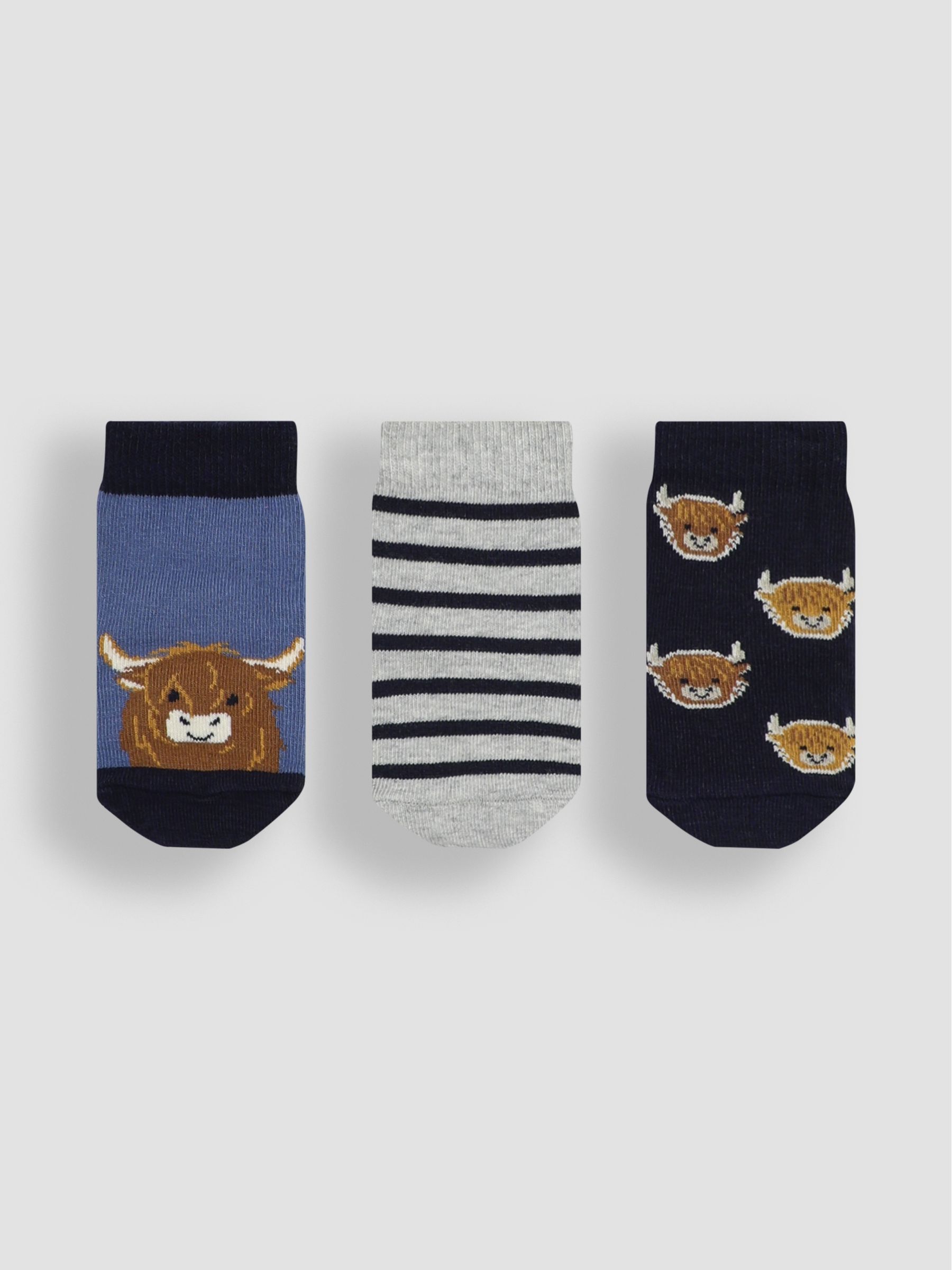 Navy 3-Pack Farmyard Socks