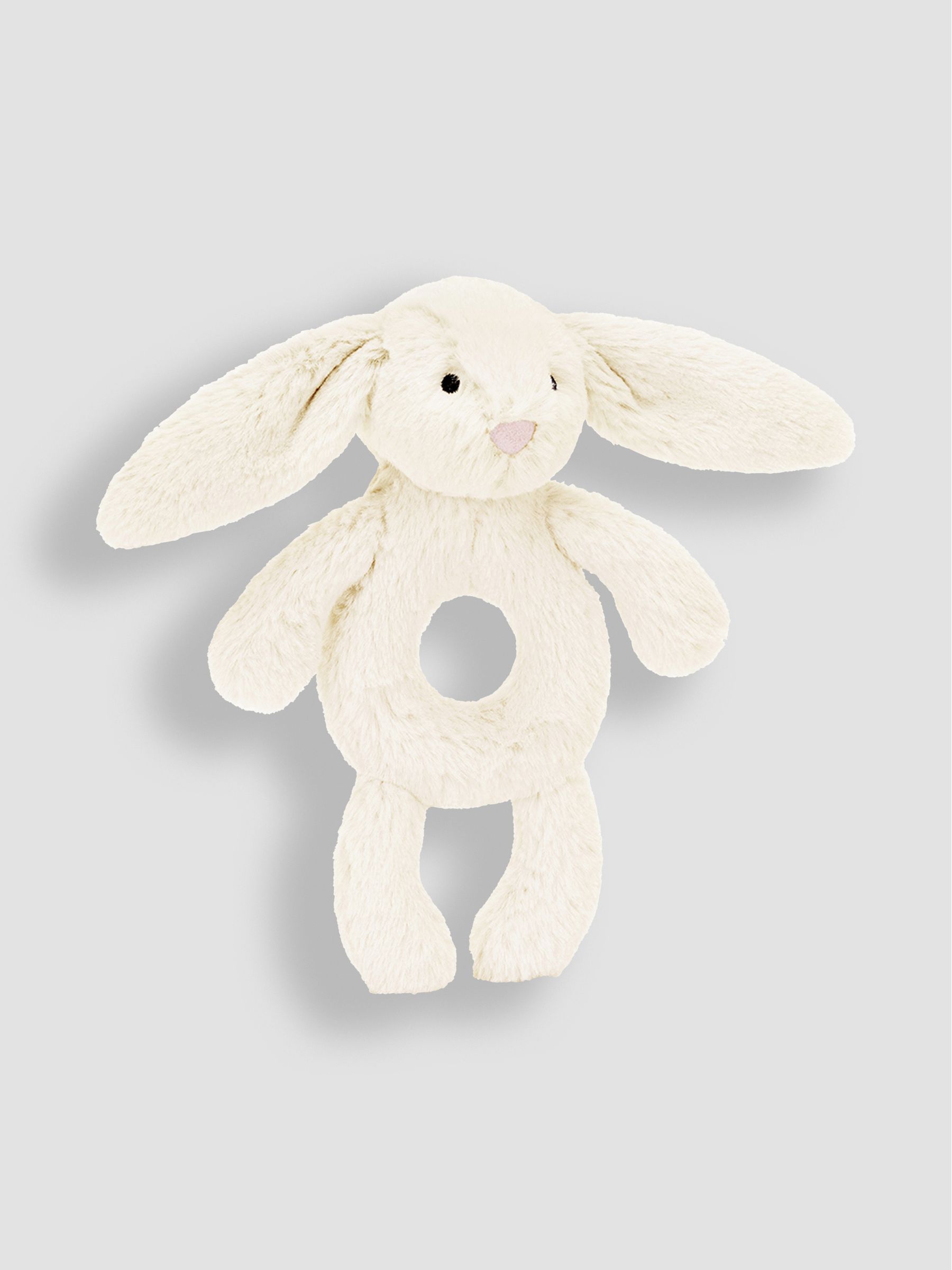 Jellycat Bashful Cream Bunny Ring Rattle