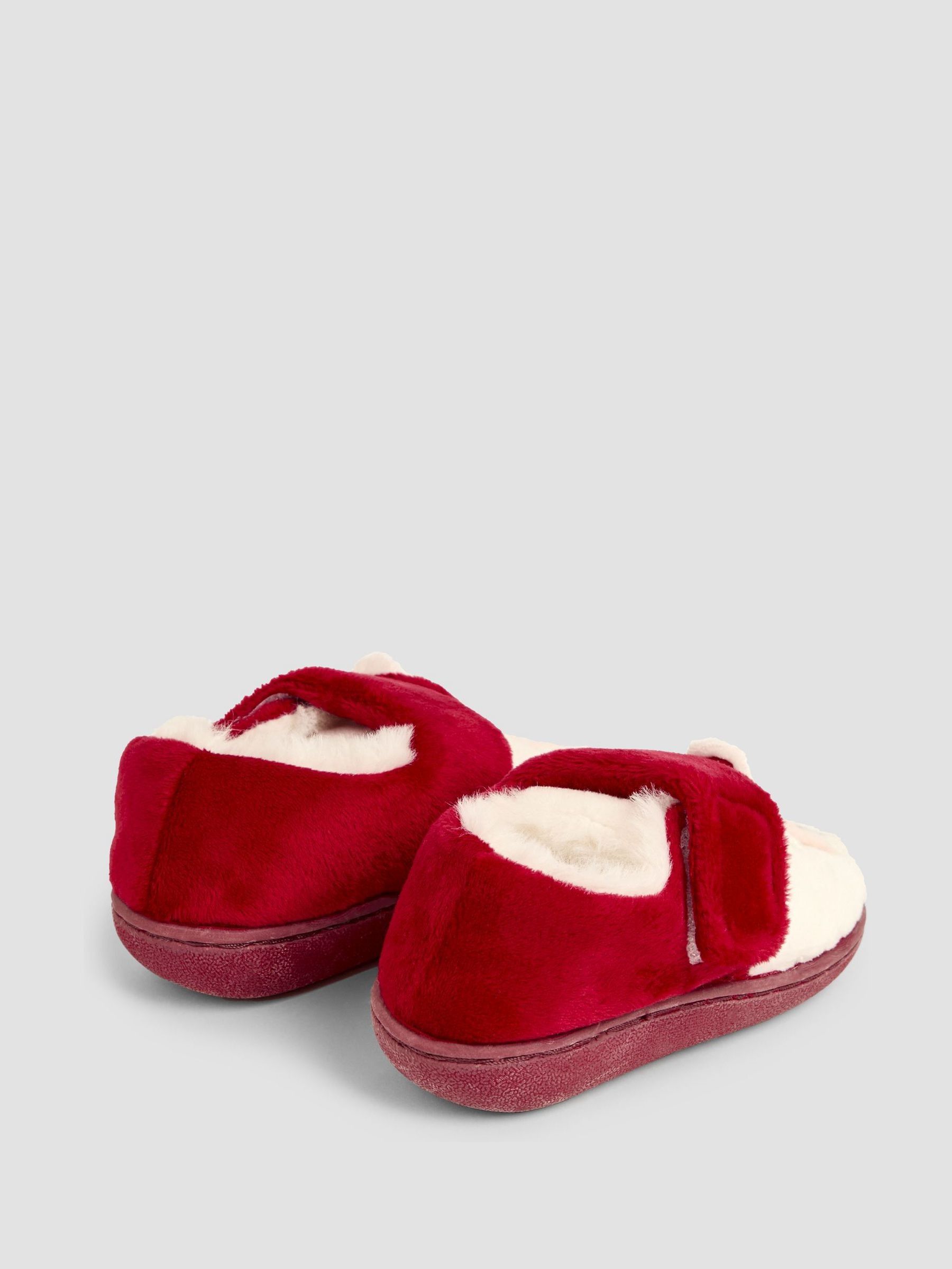 Red Santa Christmas Santa Slipper Shoes