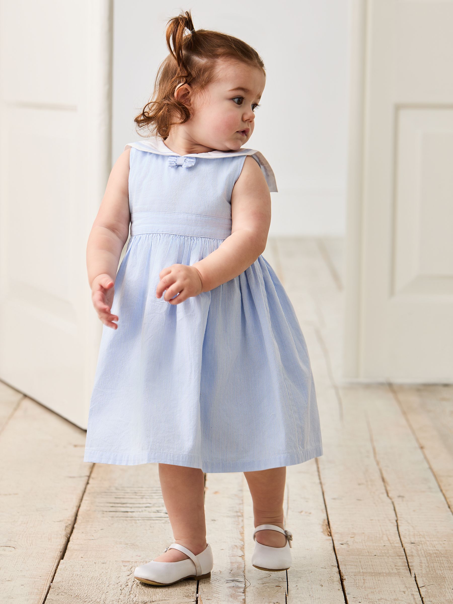 Yellow Sailor Stripe Party 100% Cotton Dress