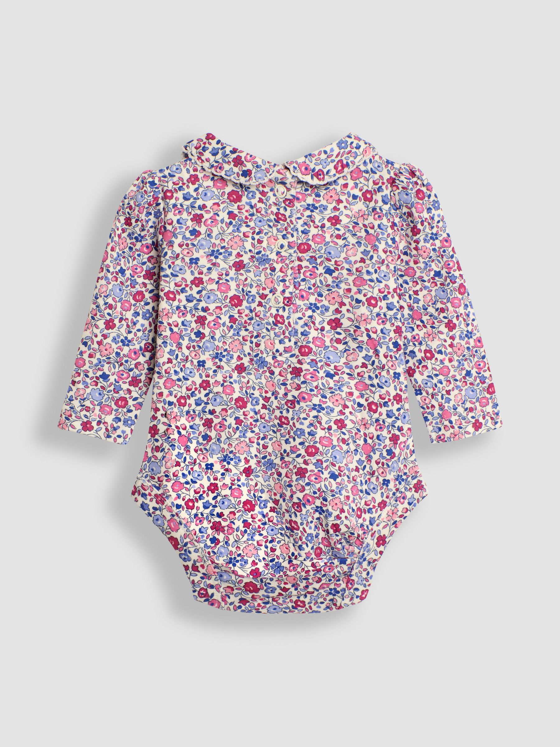 Berry Pink Ditsy Floral Peter Pan Body