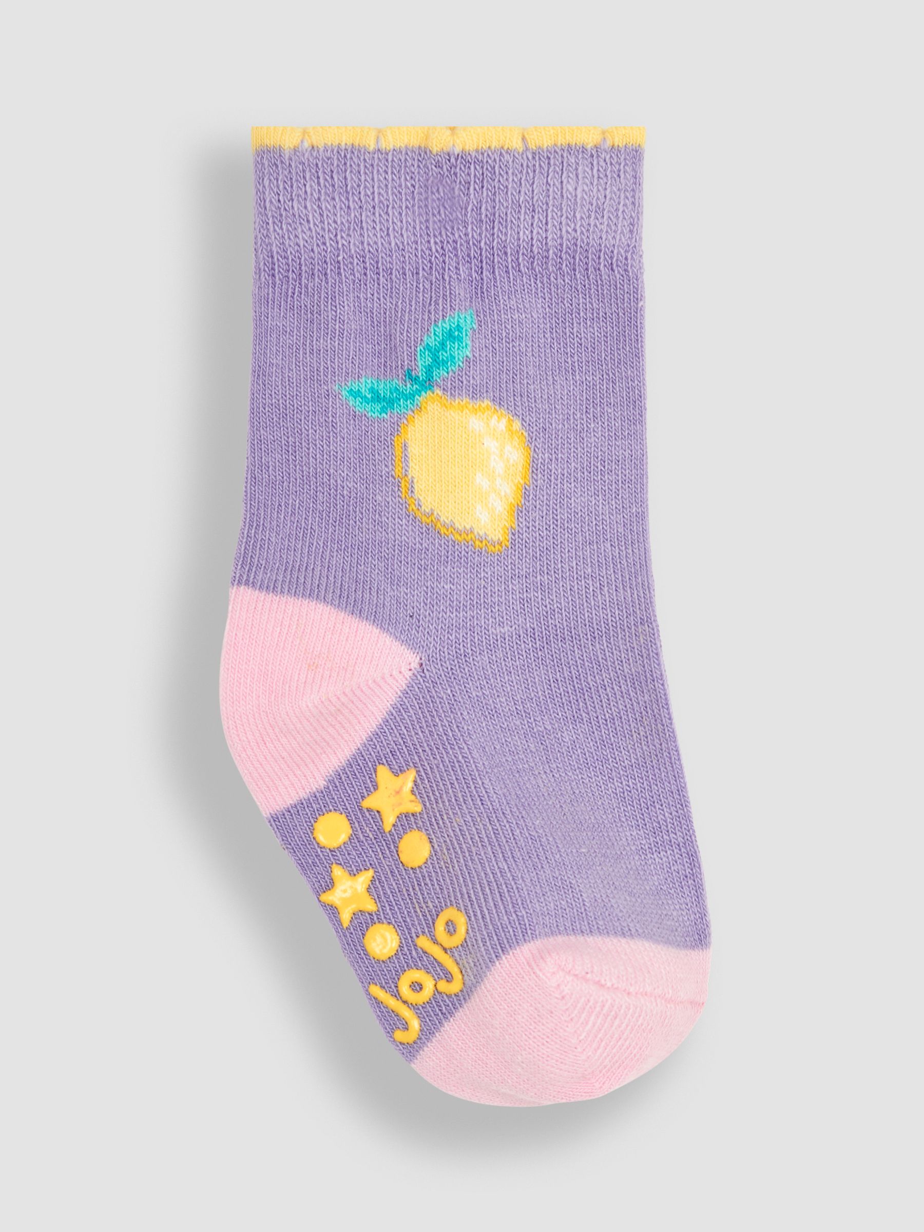 Pink 3-Pack Fruit Socks