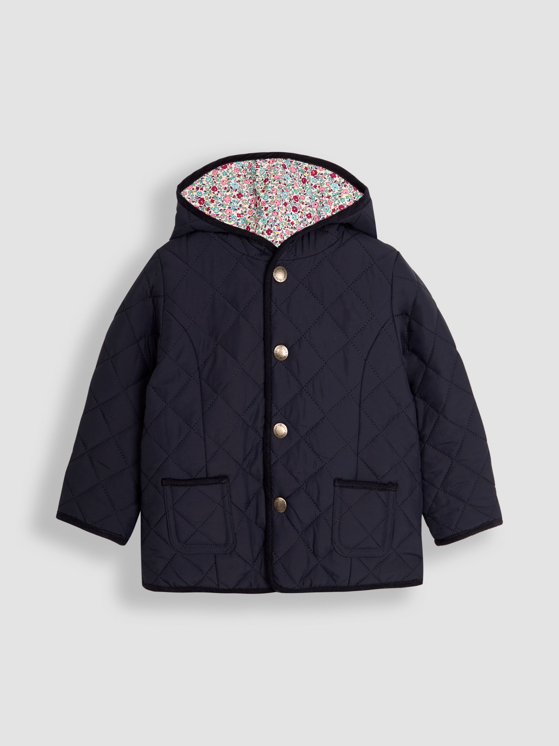 Navy Reversible Quilted Jacket
